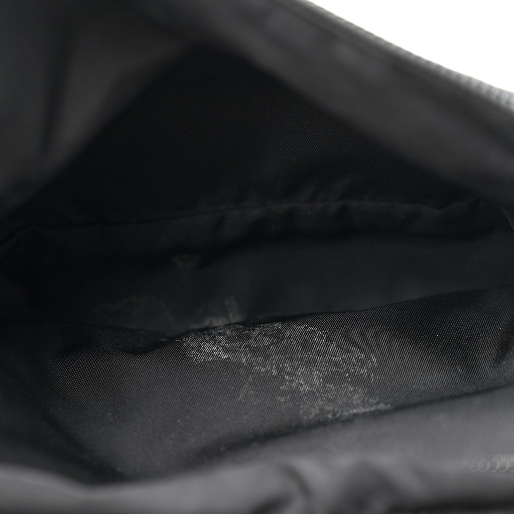 Prada Re-Nylon Saffiano Metal Triple Pocket Belt Bag Black