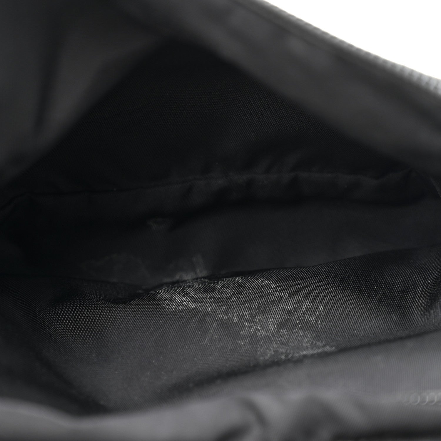 Prada Re-Nylon Saffiano Metal Triple Pocket Belt Bag Black