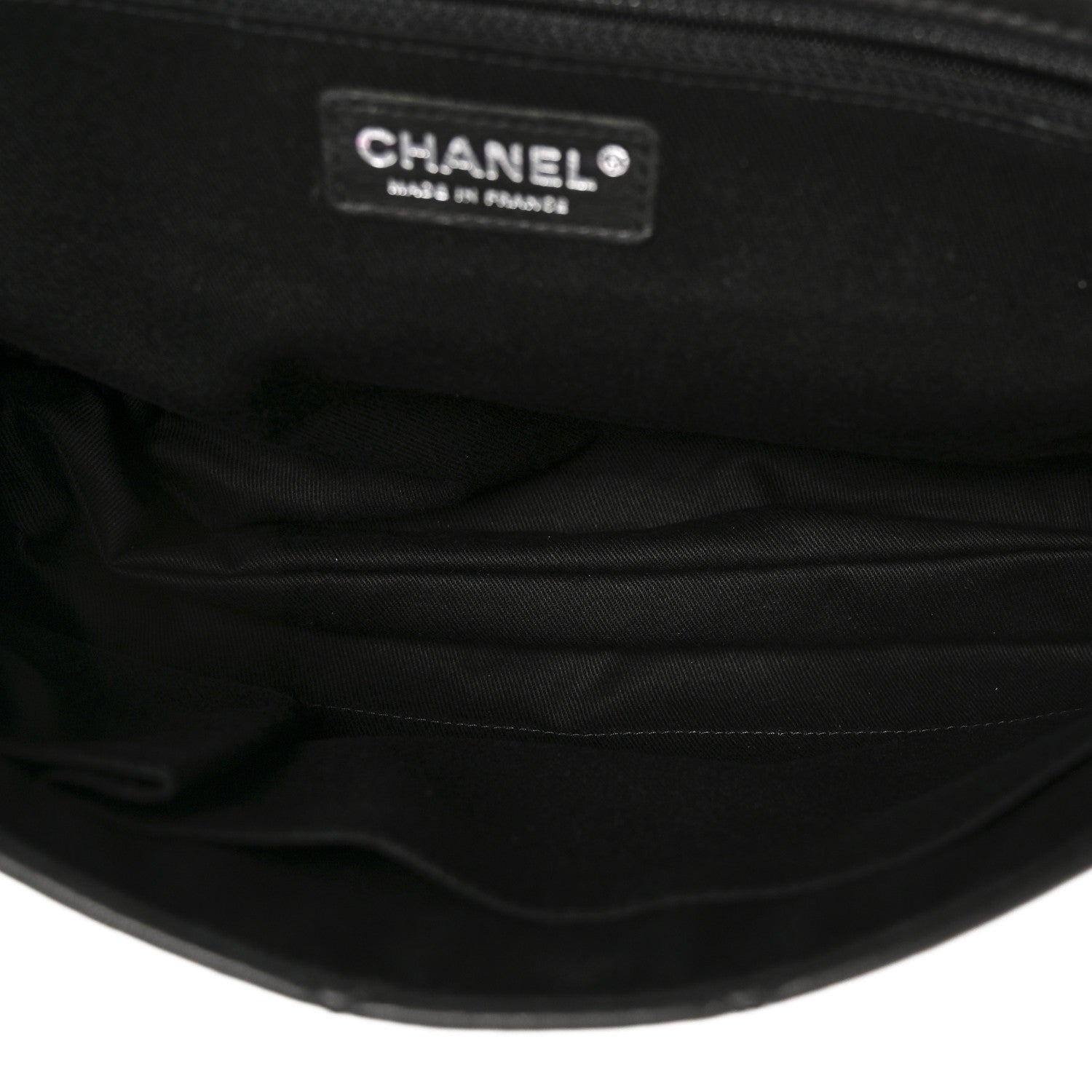 Chanel Goatskin Quilted Paris Dallas Saddle Bag Black