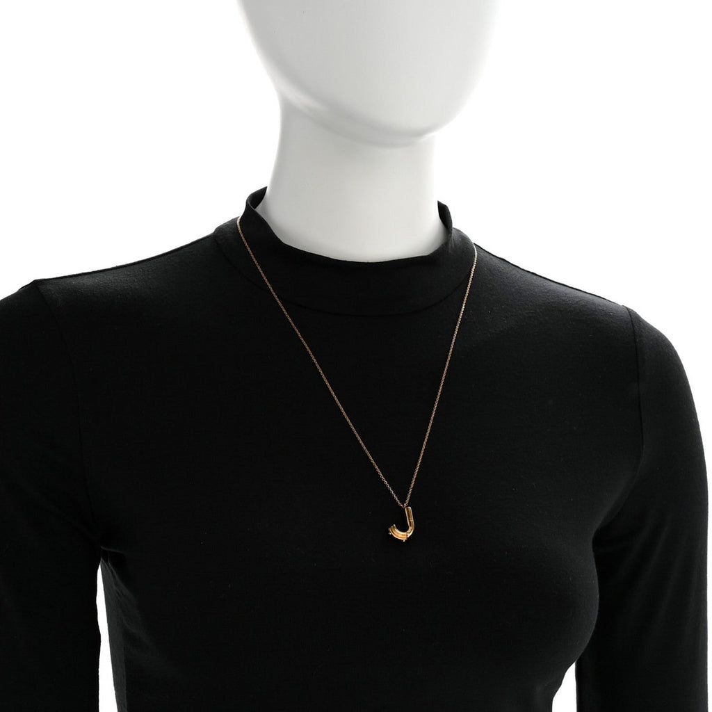 Louis Vuitton LV And Me Letter J Necklace Gold