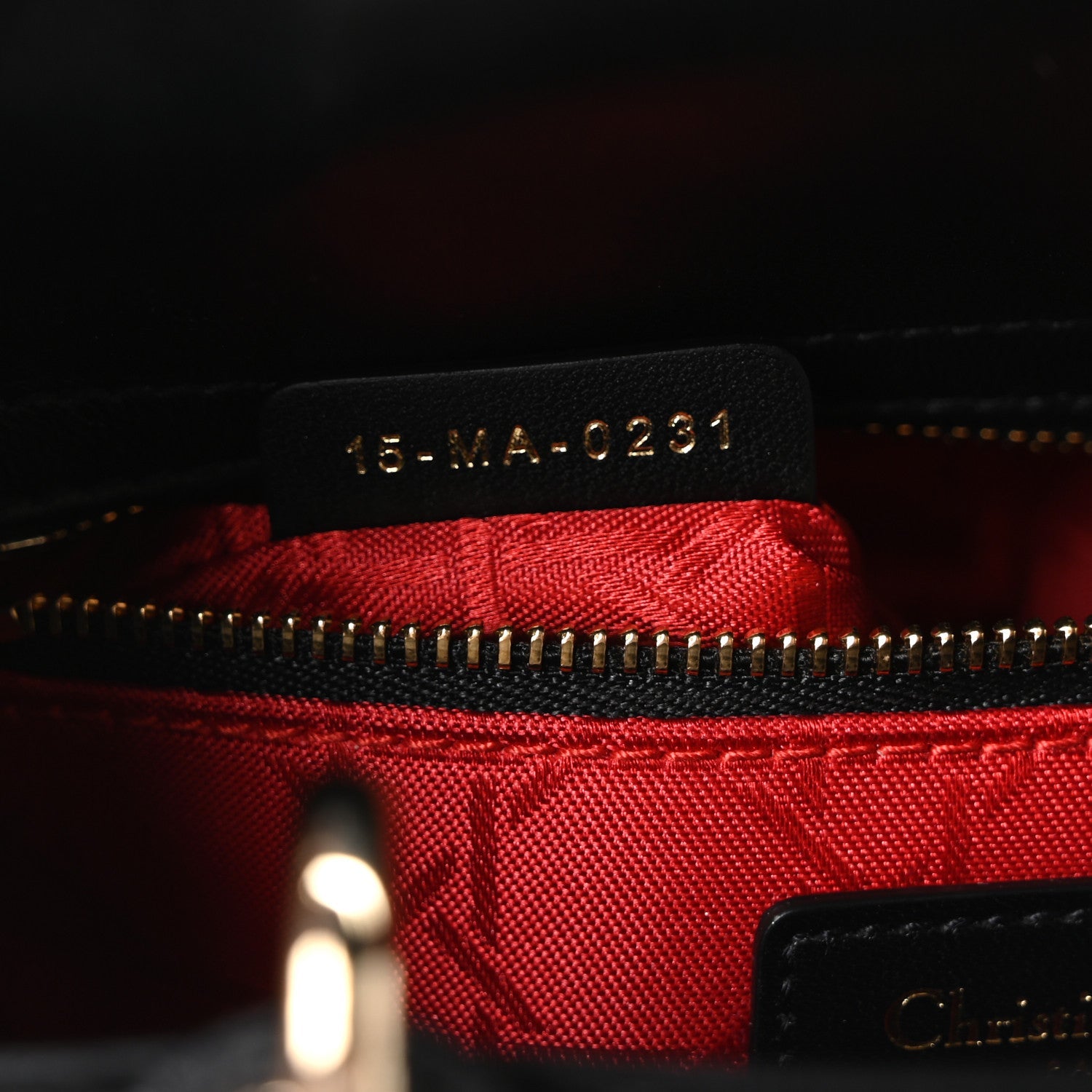 Christian Dior Lambskin Cannage Small My ABCDior Lady Dior Black