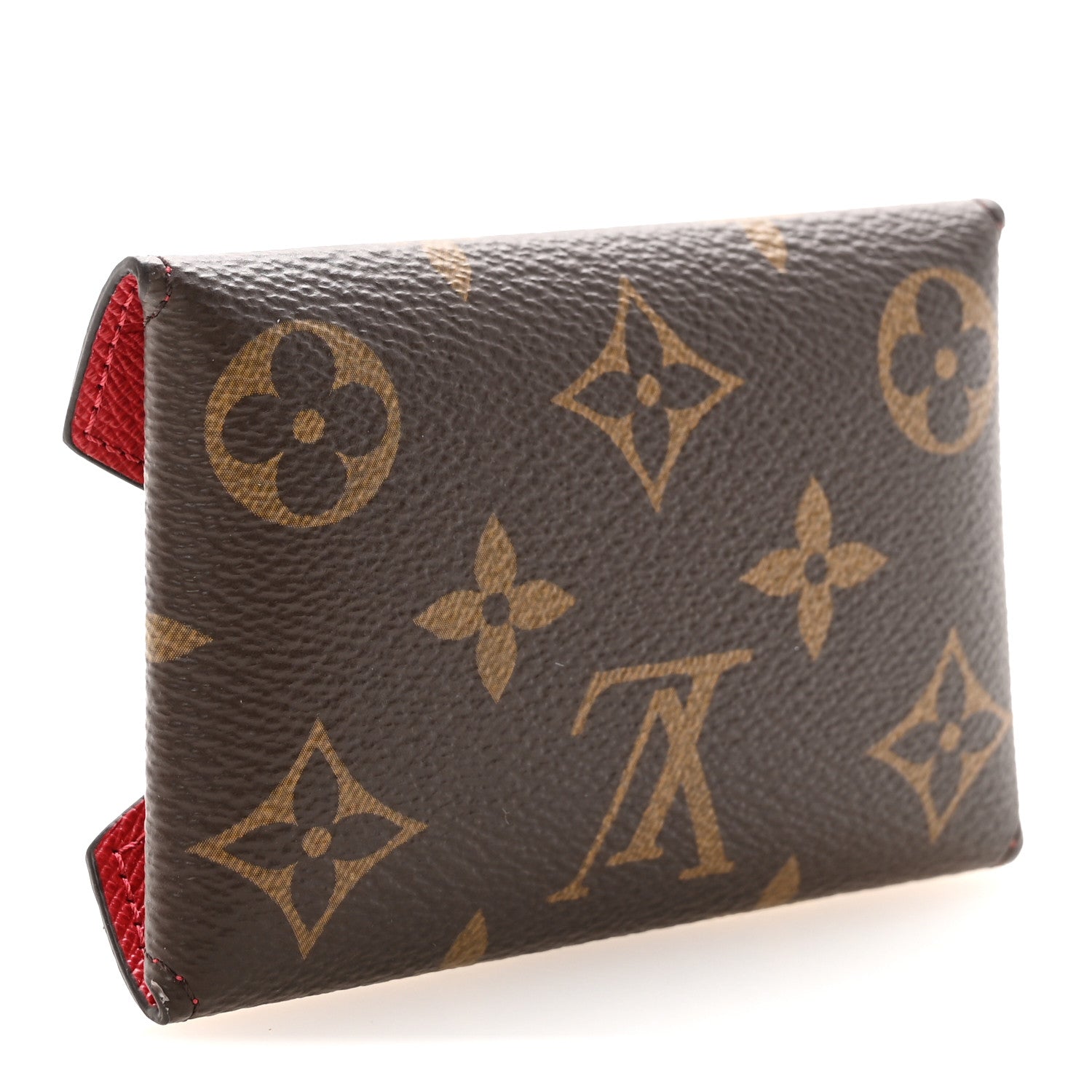 Louis Vuitton Monogram LV Colormania Kirigami Card Holder Sari Red