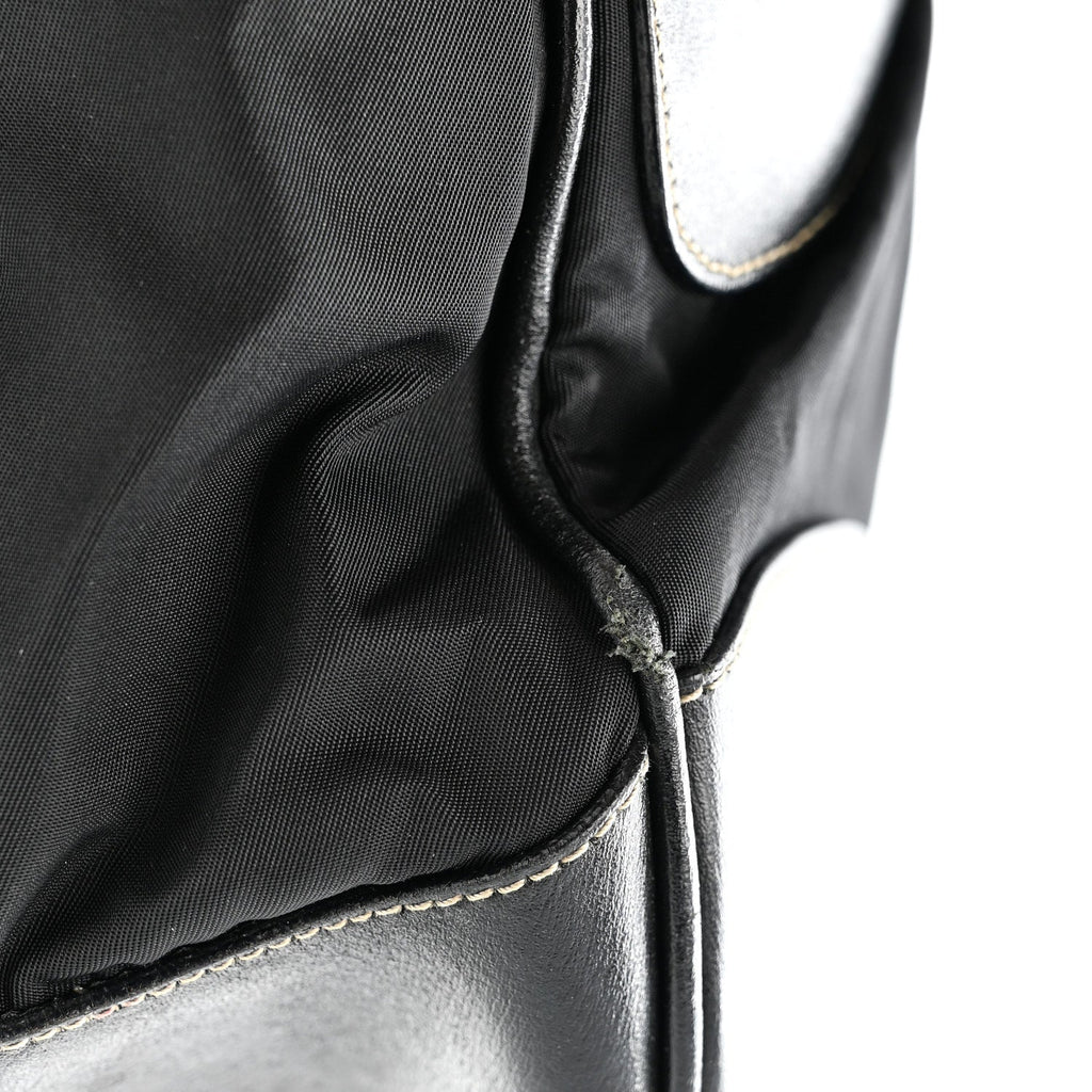 Prada Tessuto Nylon Moon Shoulder Bag Black