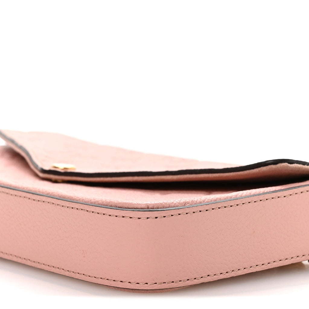 Louis Vuitton Empreinte Pochette Felicie Chain Wallet Rose Poudre