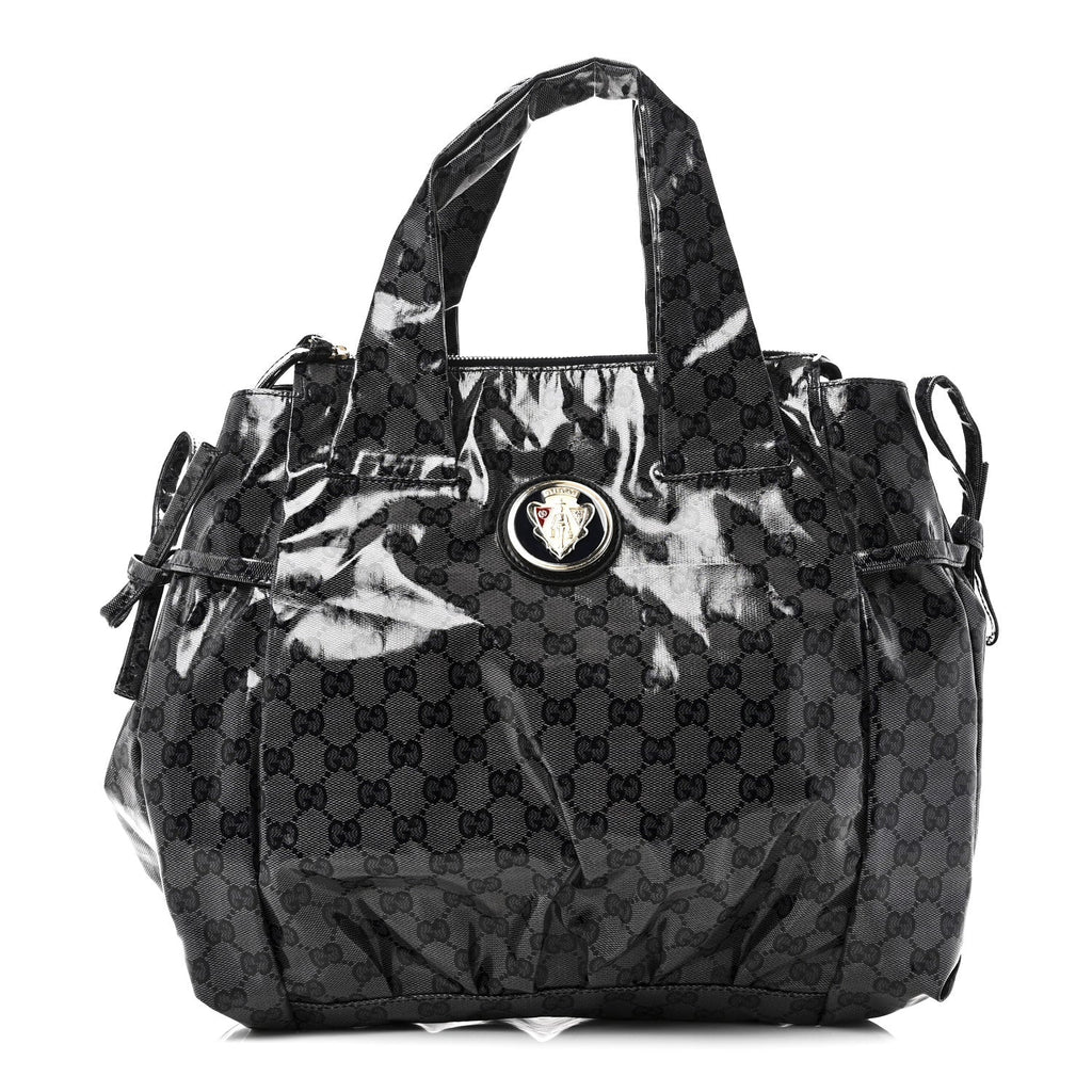 Gucci Crystal Monogram Hysteria Tote Navy Blue