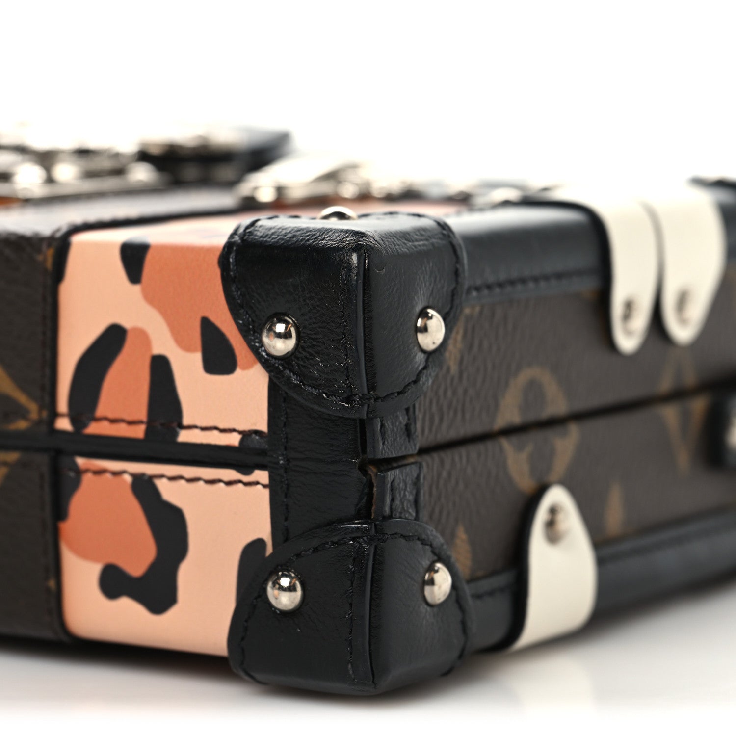 Louis Vuitton Monogram Leopard Corduroy Petite Malle