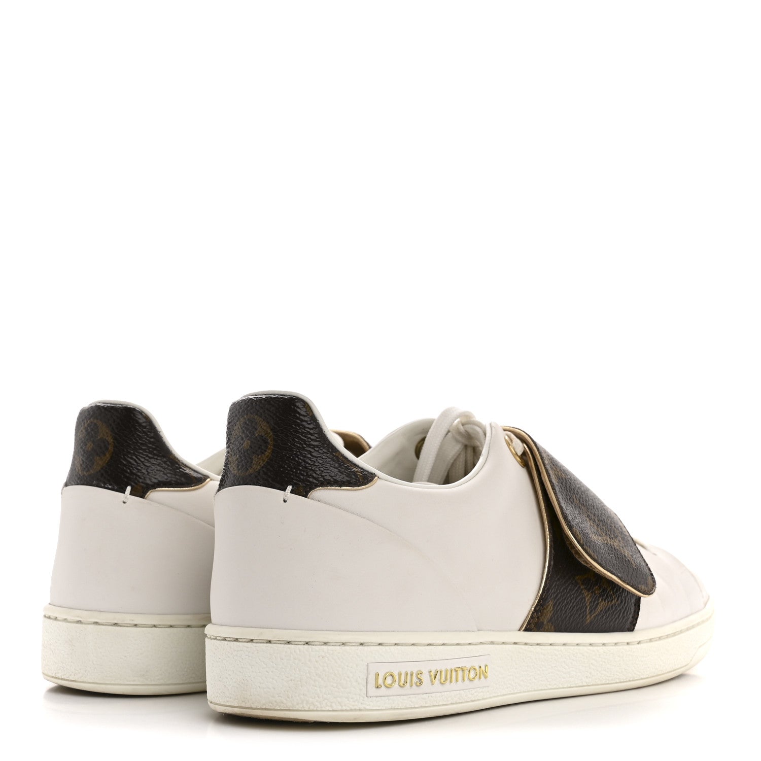 Louis Vuitton Calfskin Monogram Frontrow Sneaker 36 White