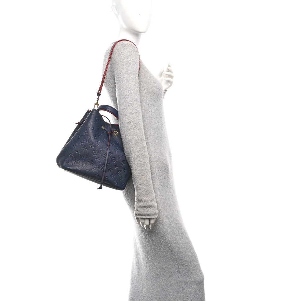 Louis Vuitton Empreinte Neonoe MM Marine Rouge