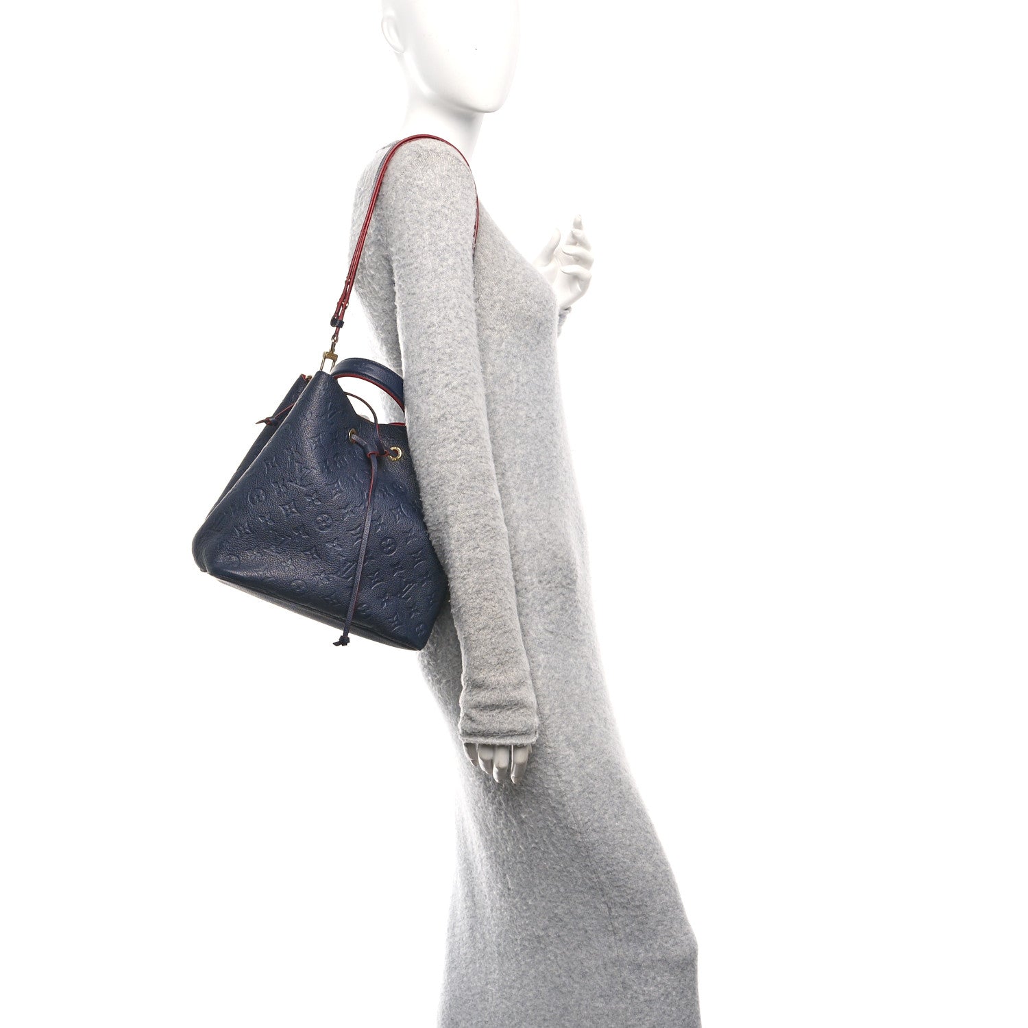 Louis Vuitton Empreinte Neonoe MM Marine Rouge