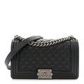 Chanel Caviar Quilted Medium Boy Flap Black