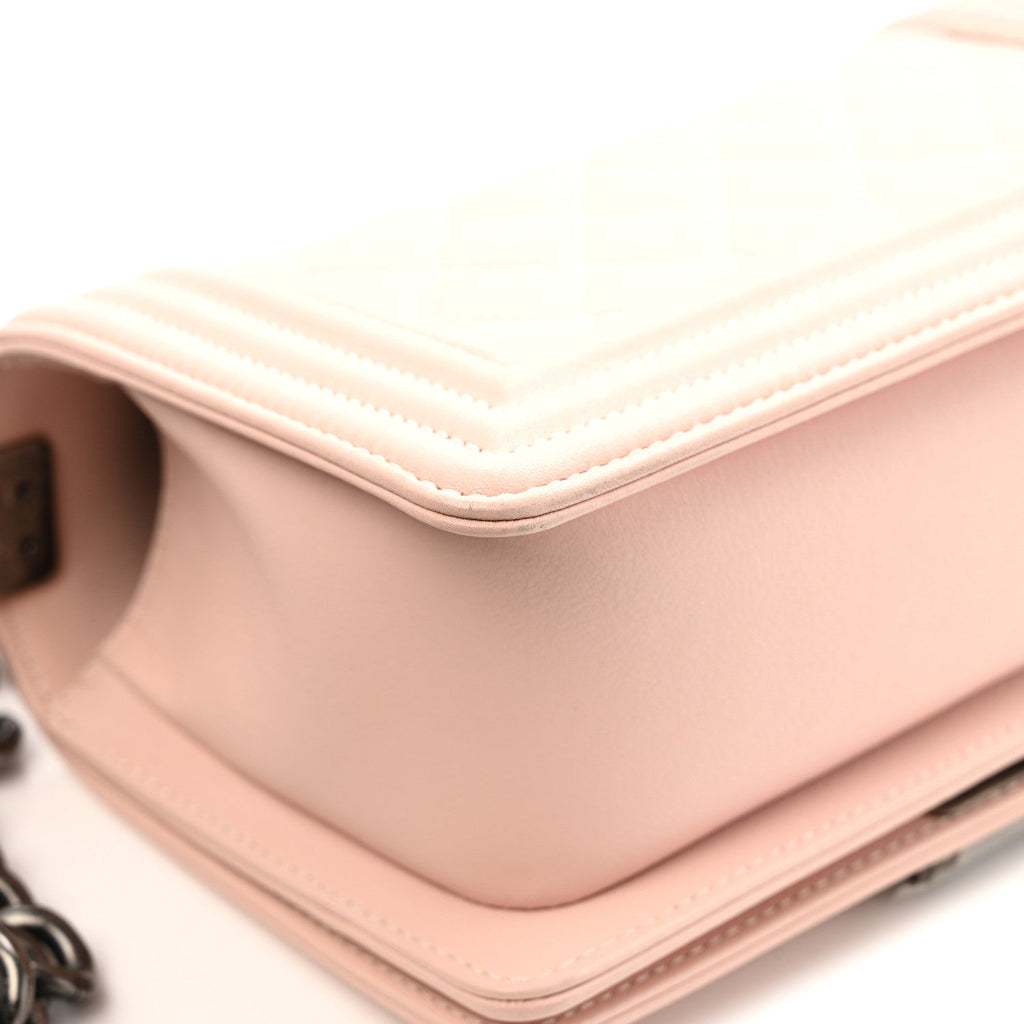 Chanel Calfskin Quilted Small Boy Flap Light Pink