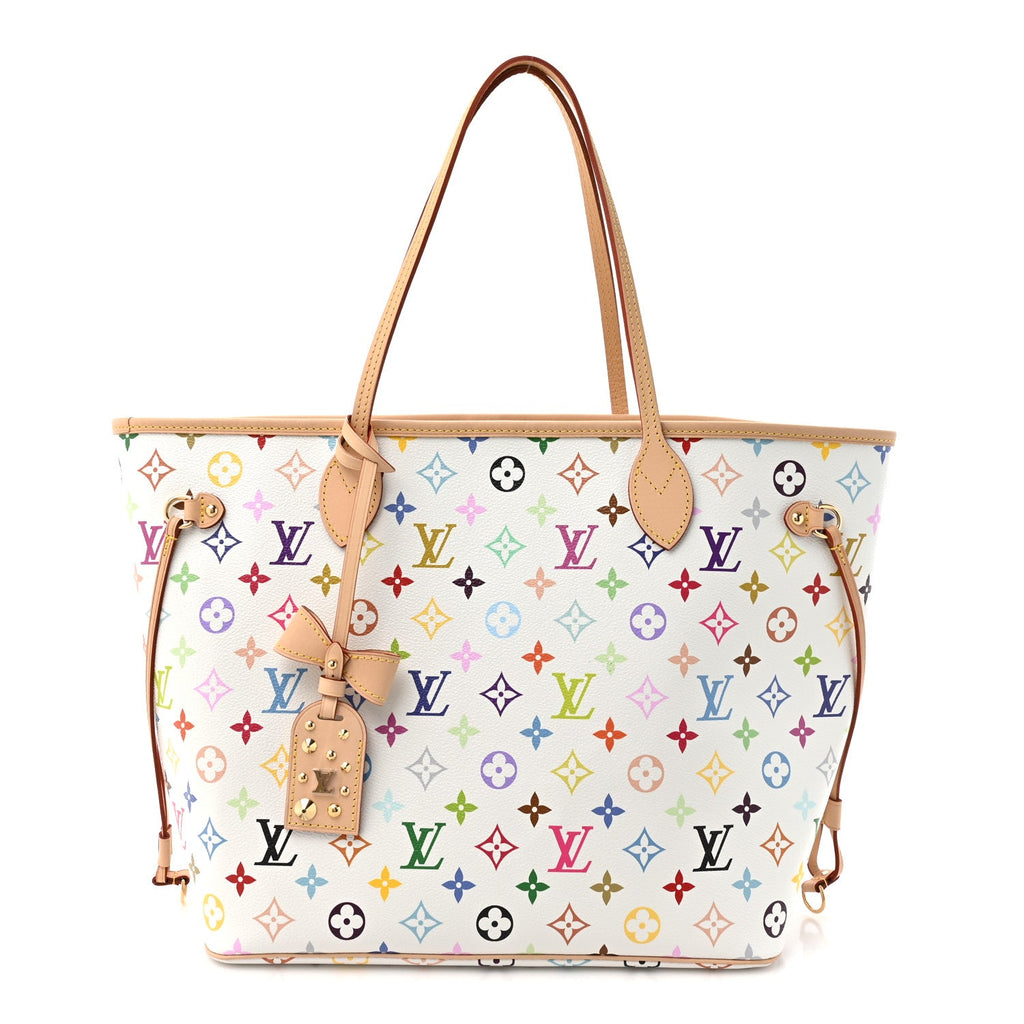 Louis Vuitton LV X TM Monogram Multicolor Neverfull MM White