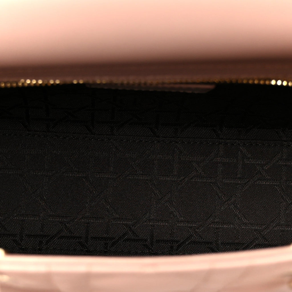 Christian Dior Lambskin Cannage Small My ABCDior Lady Dior Fard