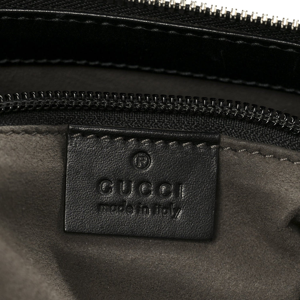 Gucci Guccissima Signature Small Messenger Bag Black
