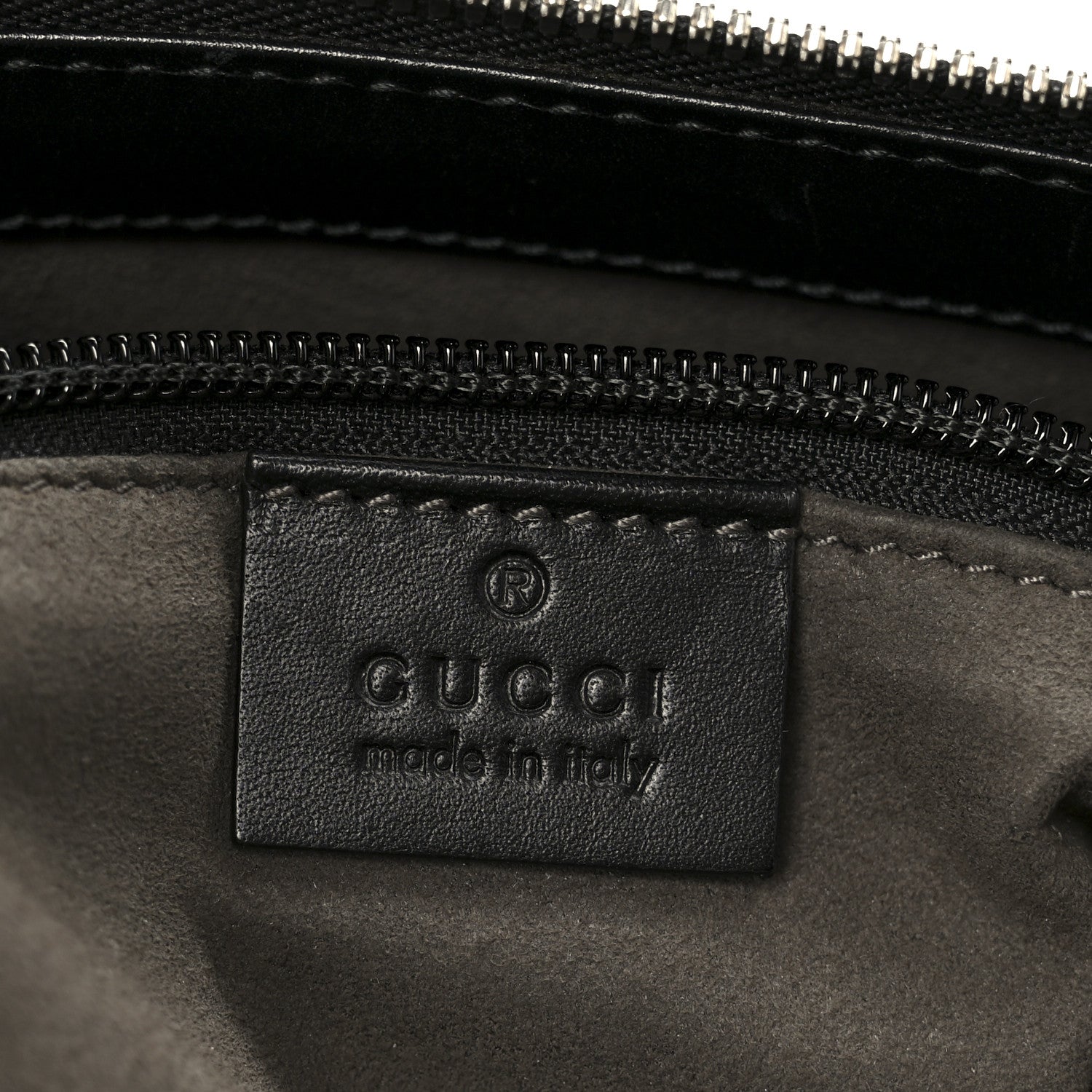Gucci Guccissima Signature Small Messenger Bag Black