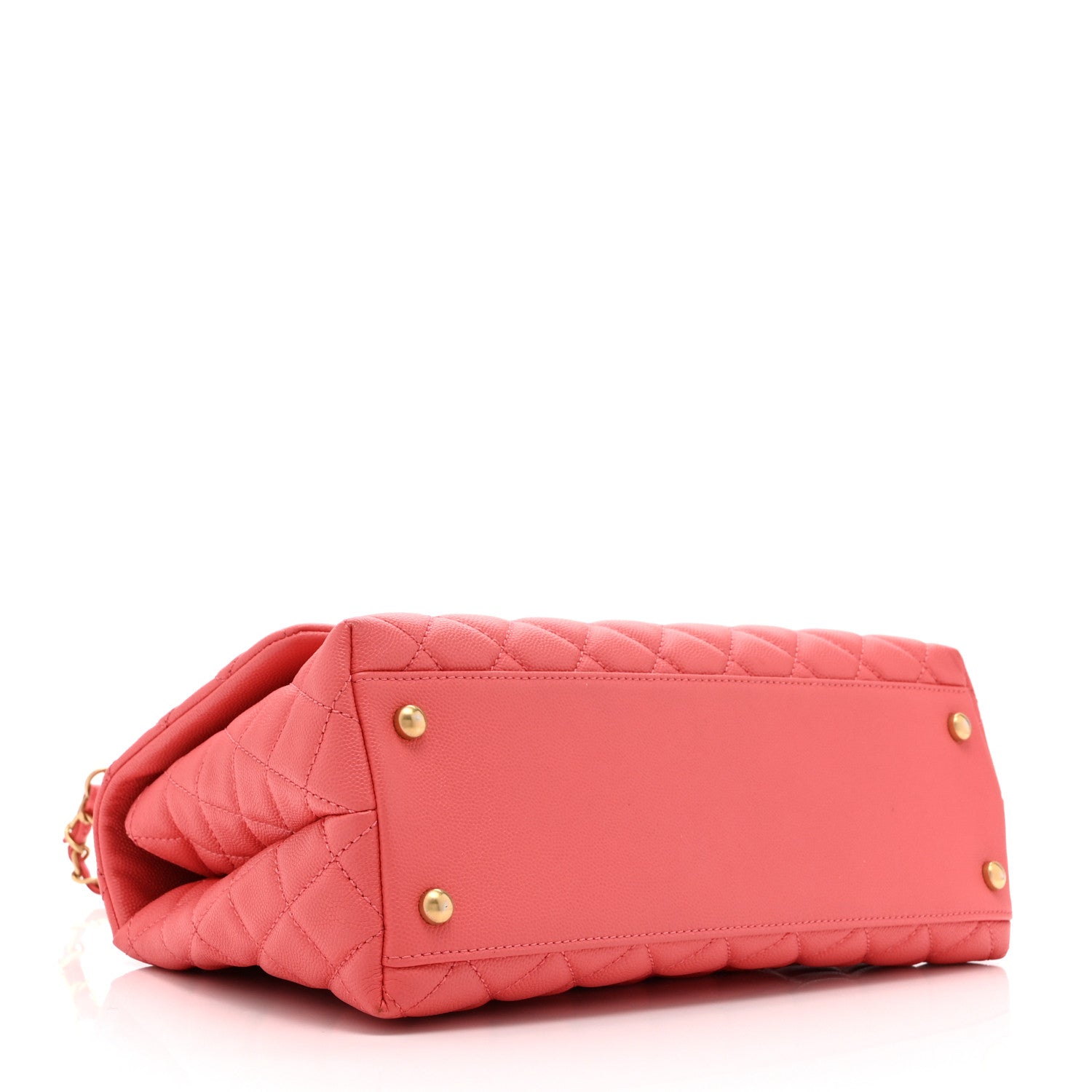 Chanel Caviar Quilted Small Coco Handle Flap Pink