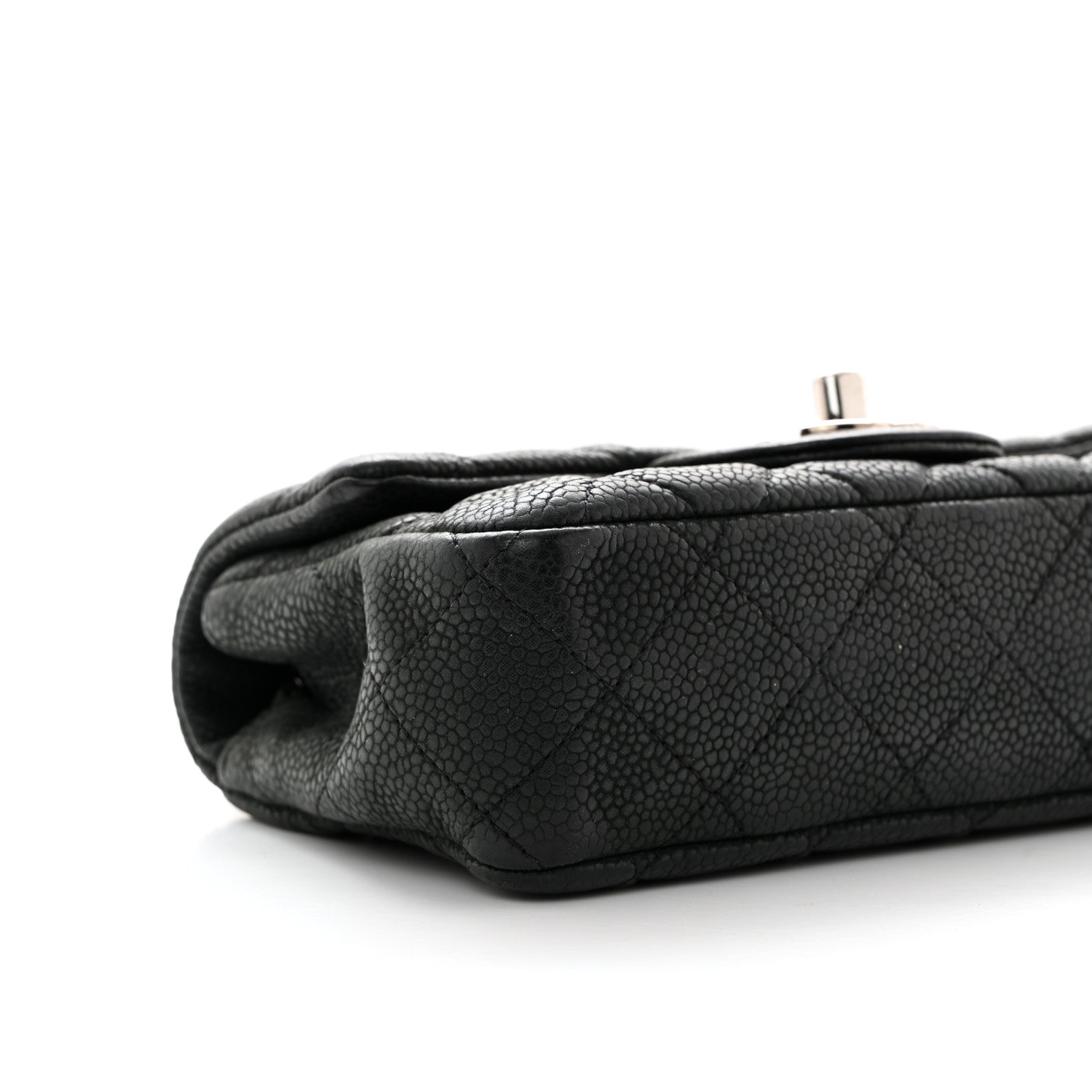 Chanel Iridescent Caviar Quilted Extra Mini Flap Black