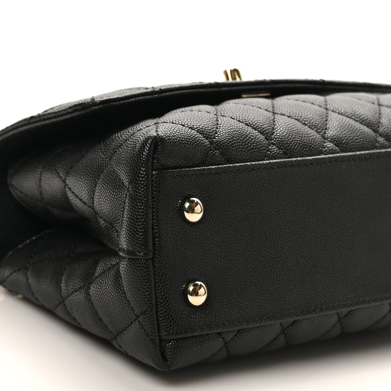 Chanel Caviar Quilted Mini Coco Handle Flap Black
