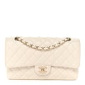 Chanel Caviar Quilted Medium Double Flap White