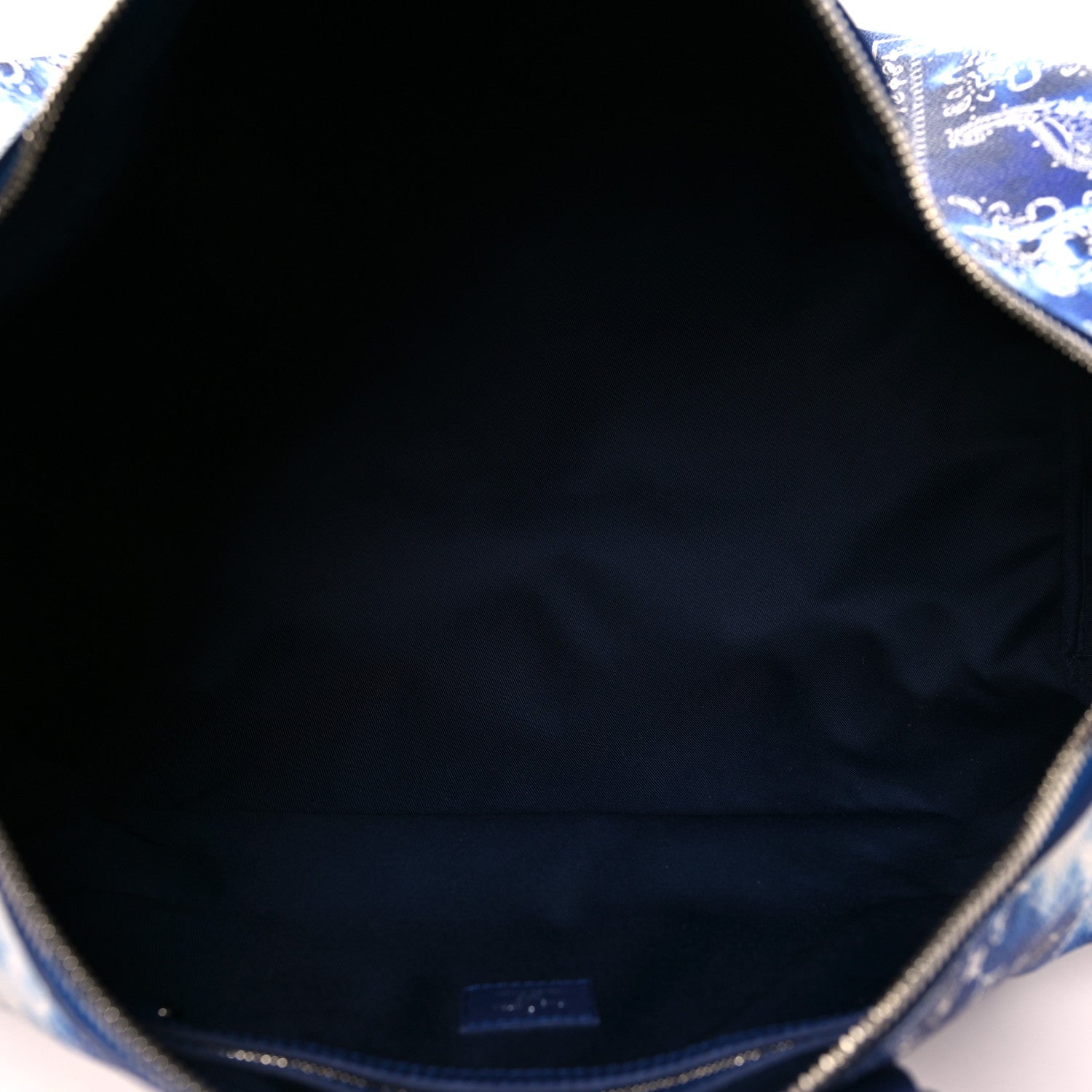 Louis Vuitton Cowhide Monogram Bandana Keepall Bandouliere 50 Blue