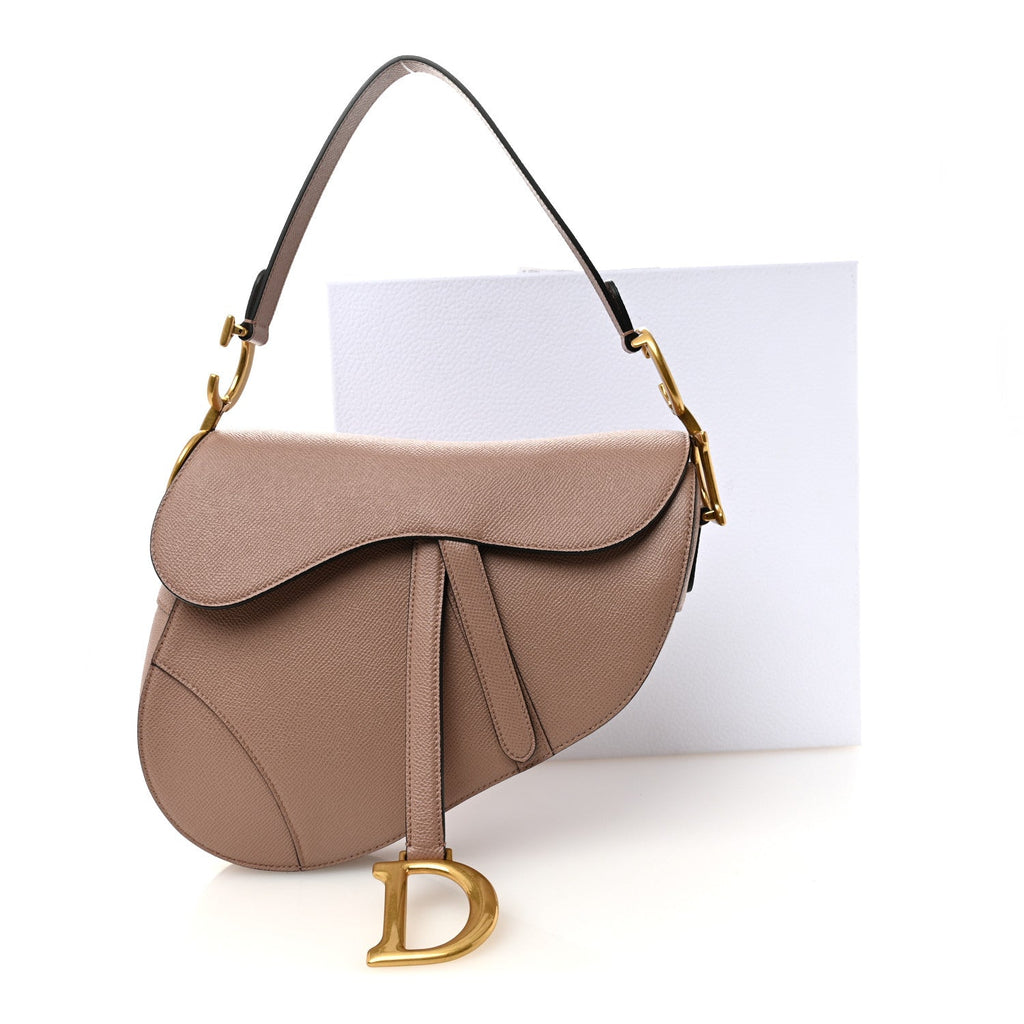Christian Dior Calfskin Saddle Bag Pink
