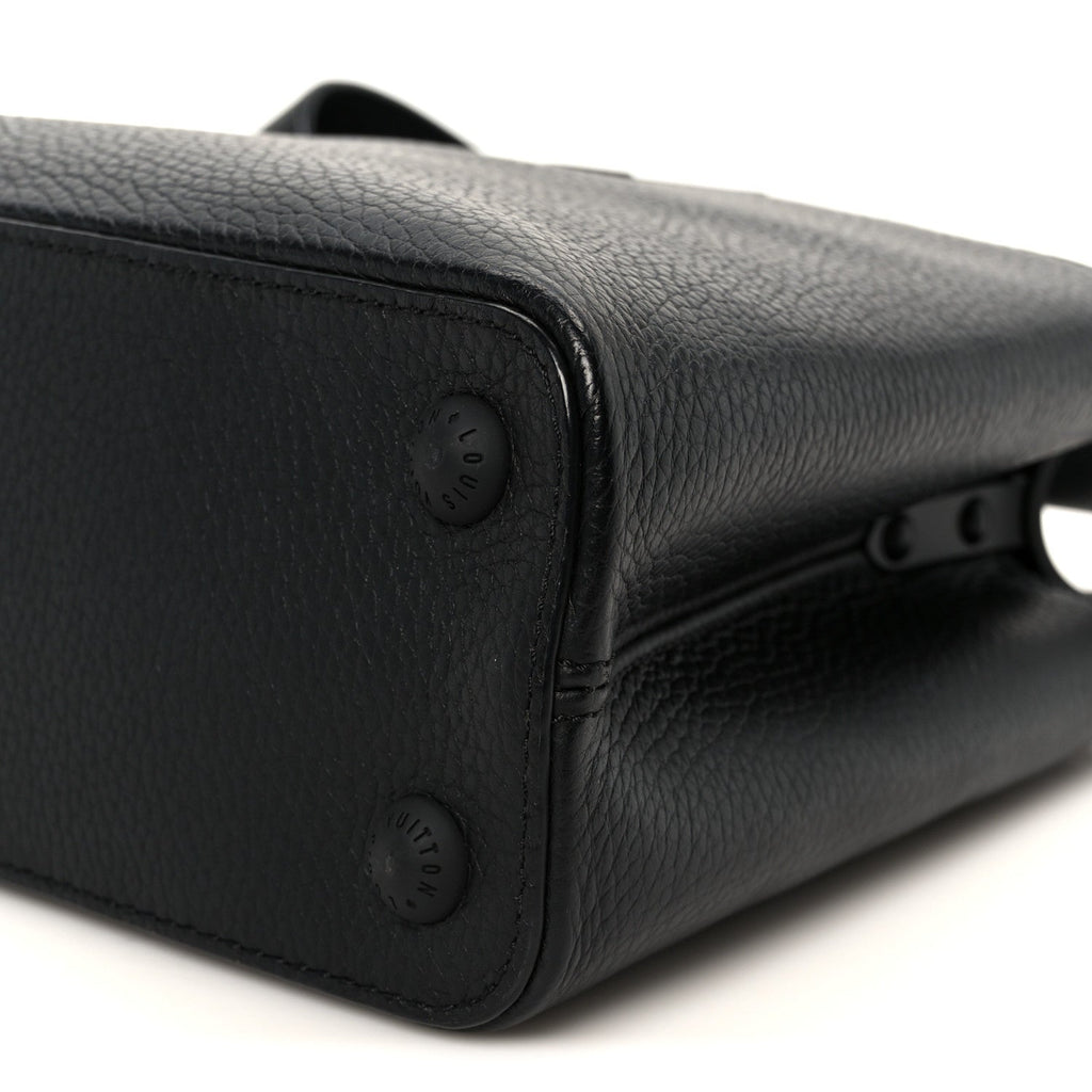 Louis Vuitton Taurillon Capucines BB Matte Black