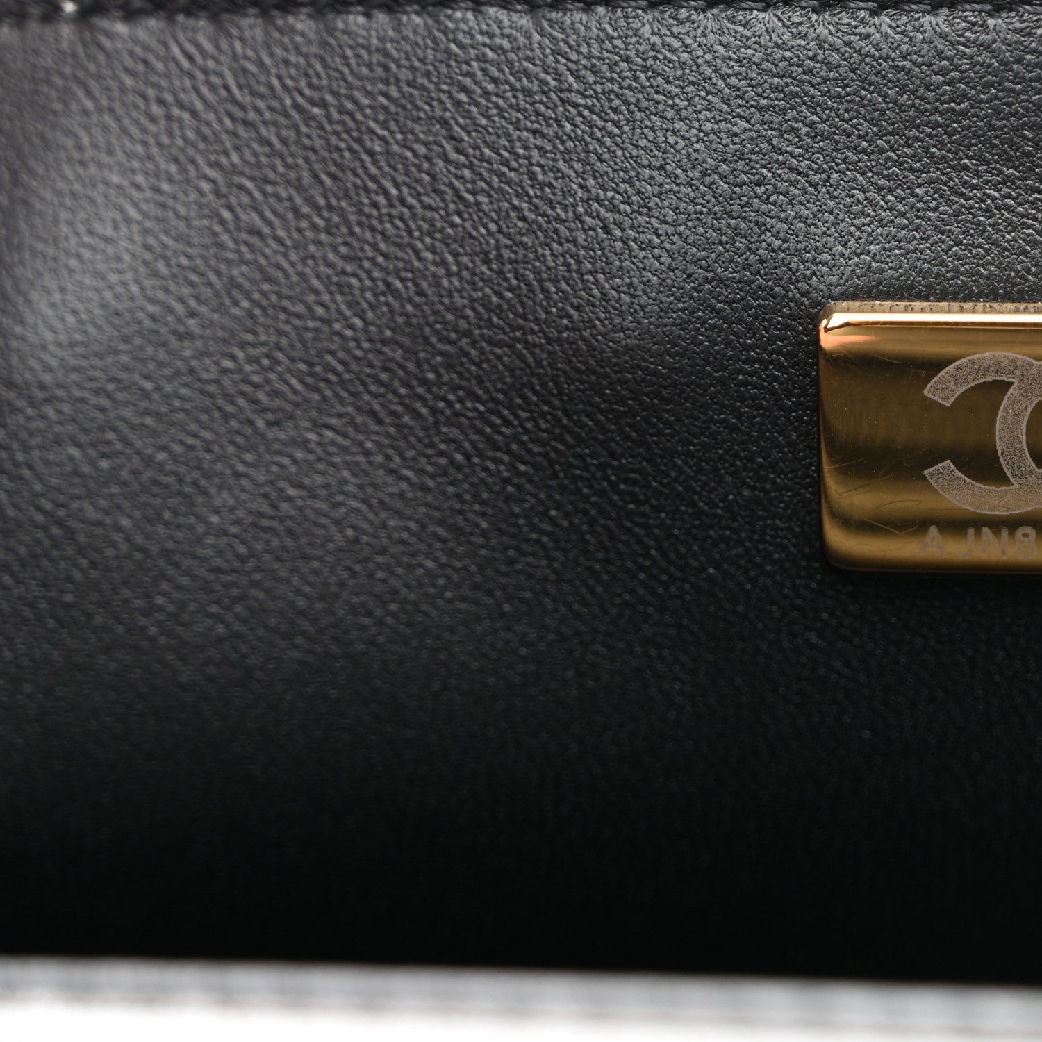 Chanel Lambskin Quilted Mini Top Handle Rectangular Flap Black