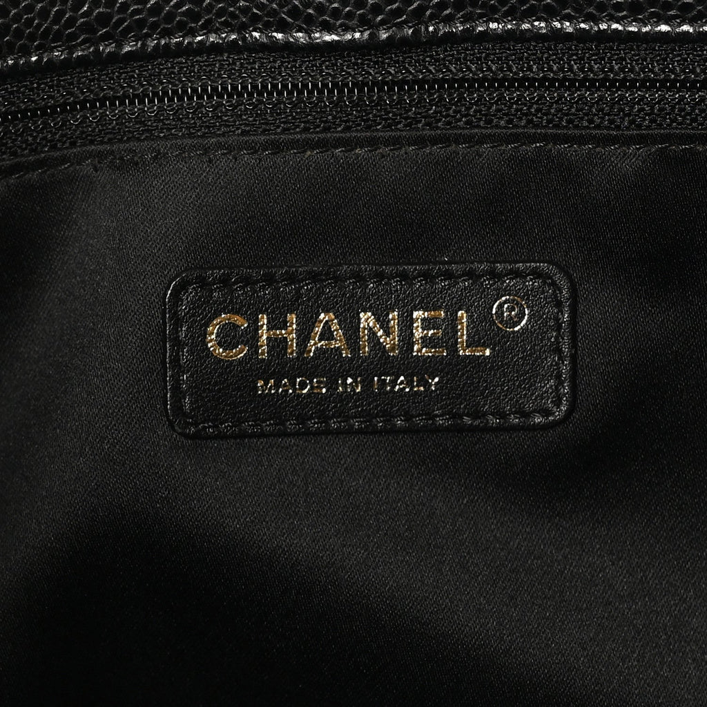 Chanel Caviar Quilted Grand Shopping Tote GST Black