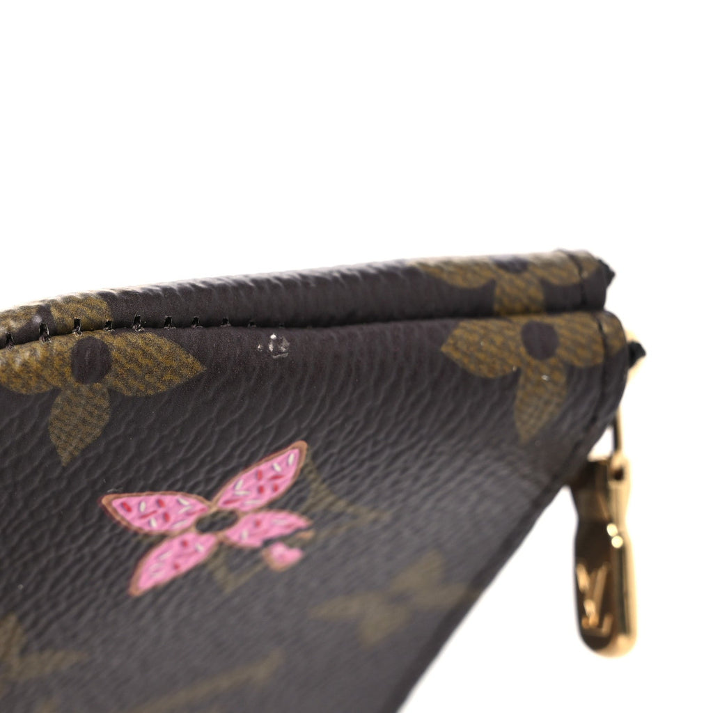 Louis Vuitton Monogram 2024 Christmas Animation Candy Factory Key Pouch Candy Red