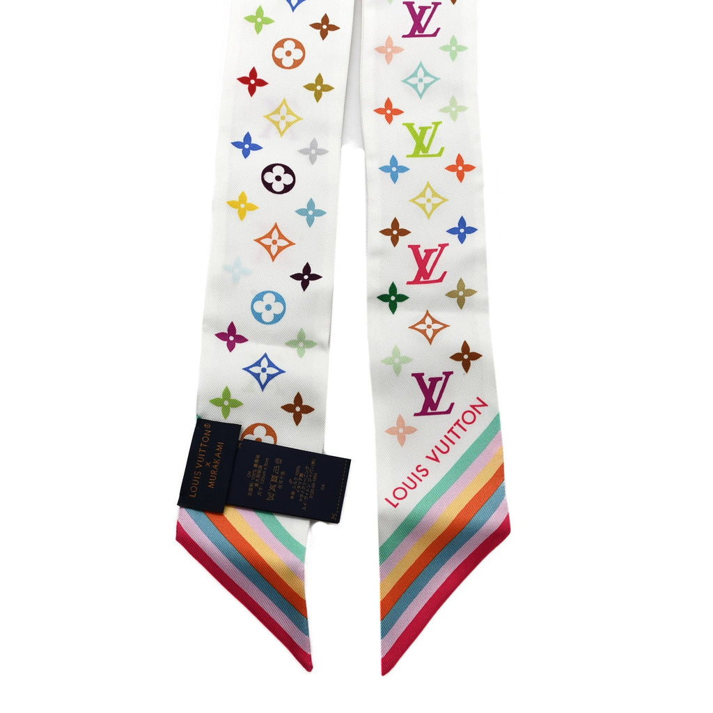 Louis Vuitton LV X TM Silk Monogram Multicolor BB Bandeau White