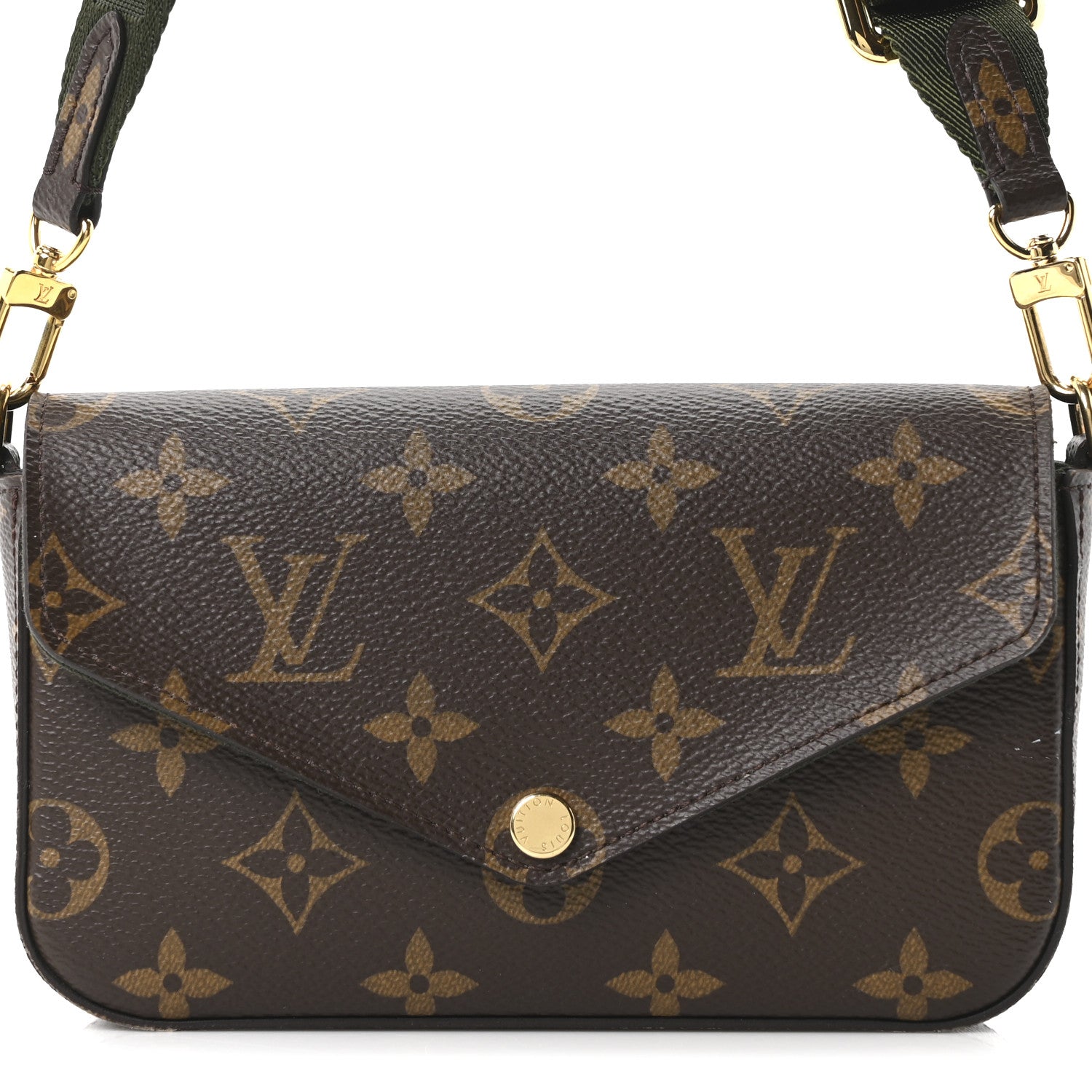 Louis Vuitton Monogram Felicie Strap & Go Kaki
