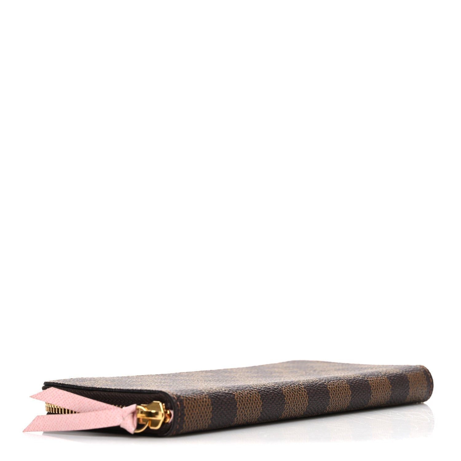 Louis Vuitton Damier Ebene Clemence Wallet Rose Ballerine