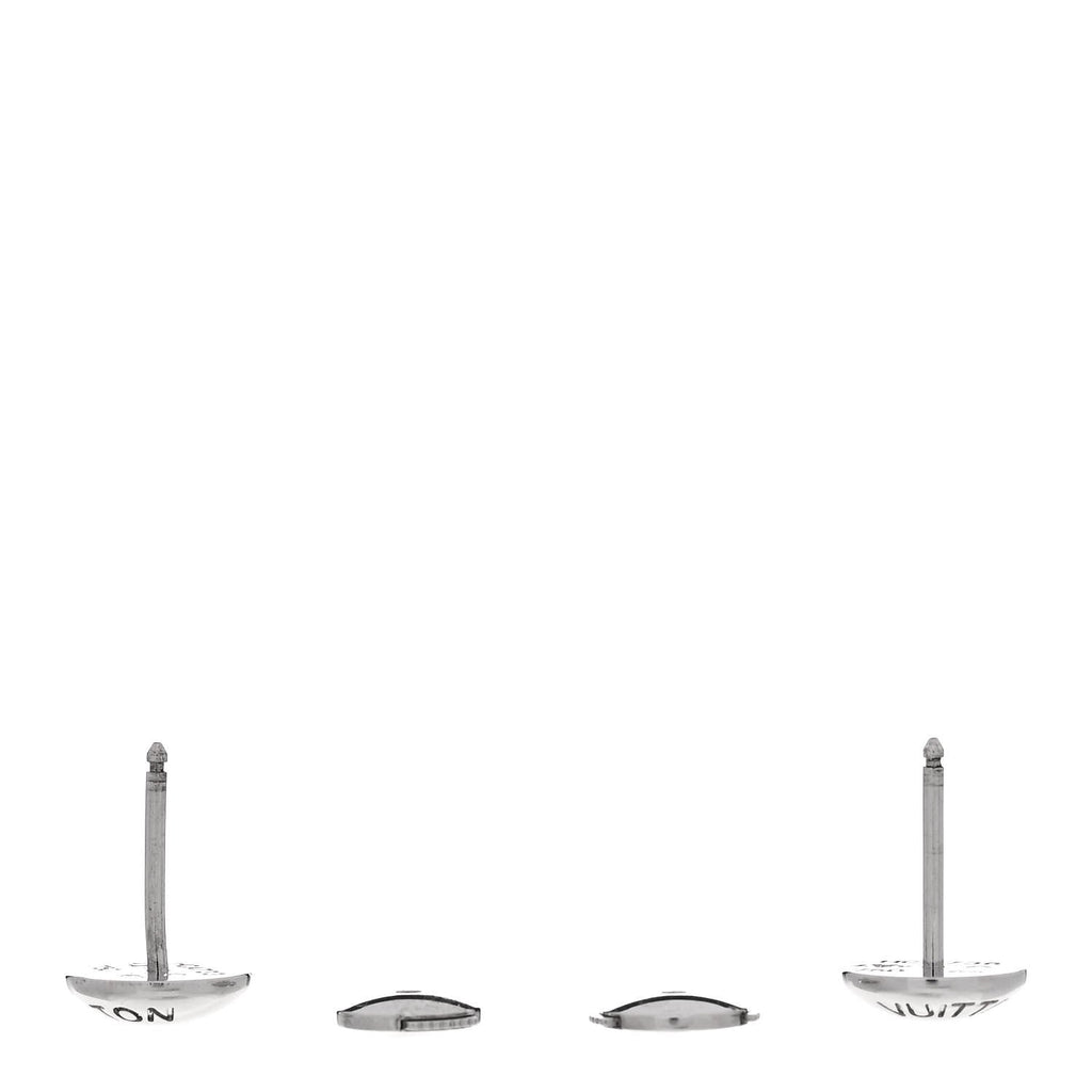 Louis Vuitton 18K White Gold Clous Ear Studs Earrings