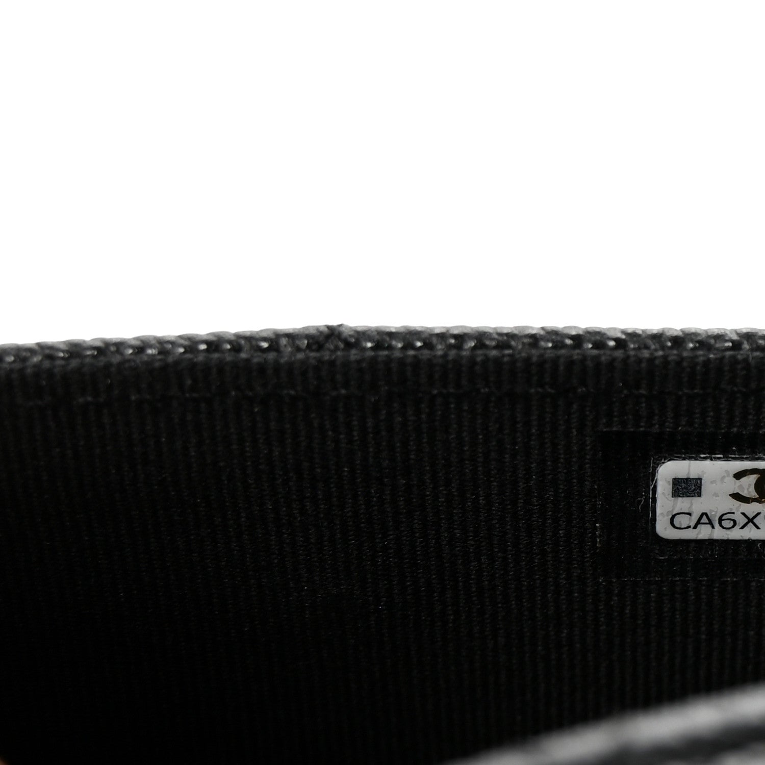 Caviar Metal Perforated Quilted CC Flap Wallet Black