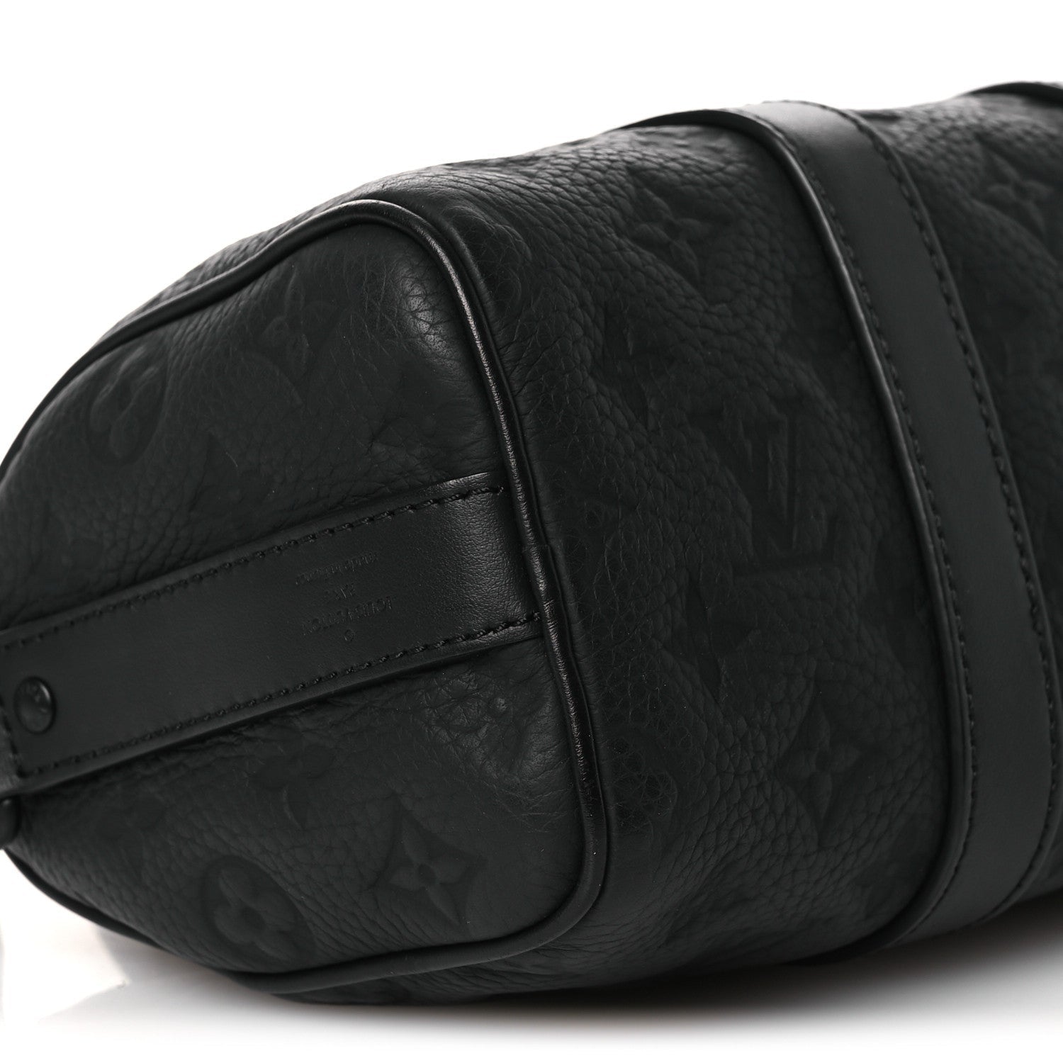 Louis Vuitton Monogram Taurillon Keepall Bandouliere 25 Black