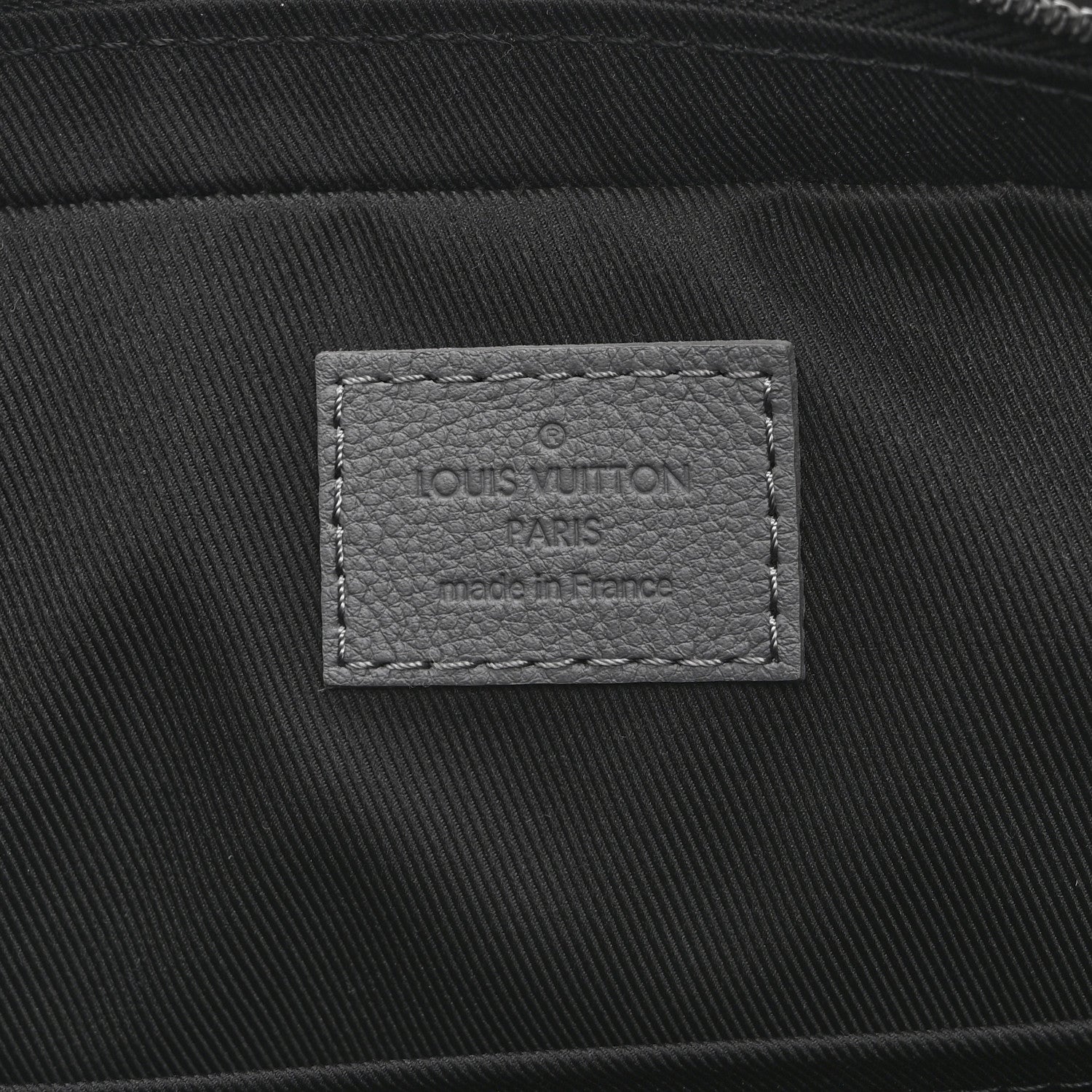 Louis Vuitton Calfskin Monogram Shadow Trio Messenger Anthracite Gray