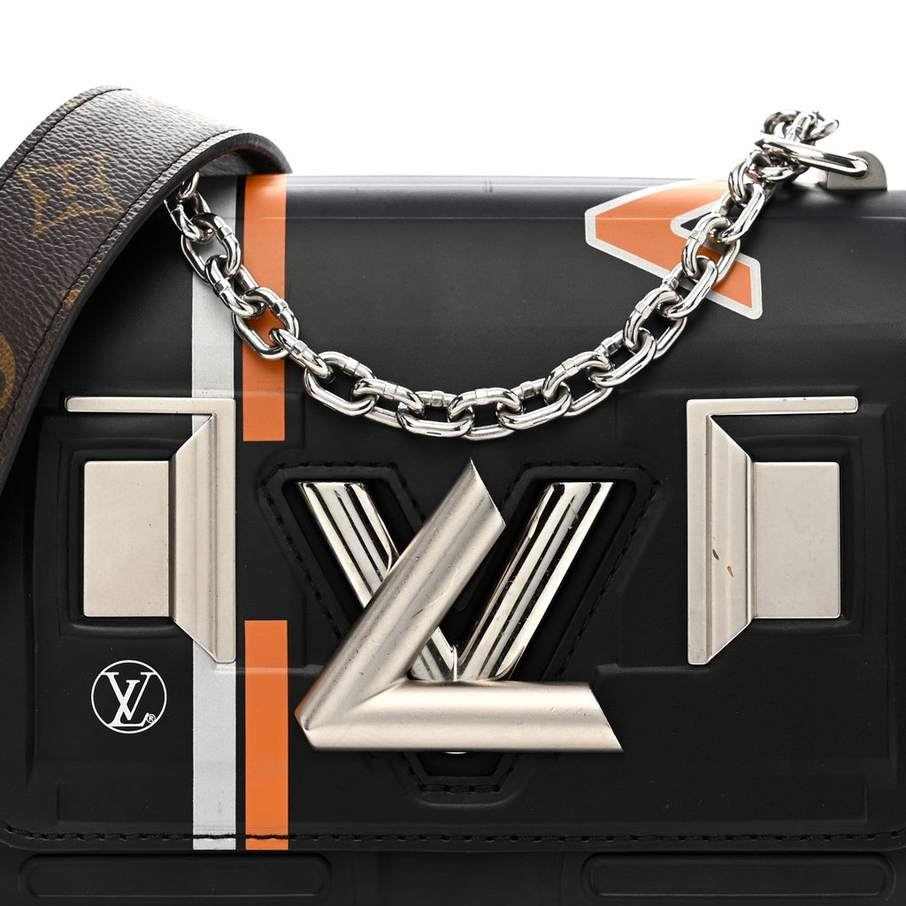 Louis Vuitton Epi Monogram Spaceship Embossed Twist Shoulder Bag PM Black