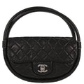 Chanel 2013-2014 Black Lambskin Hula Hoop Small Handbag