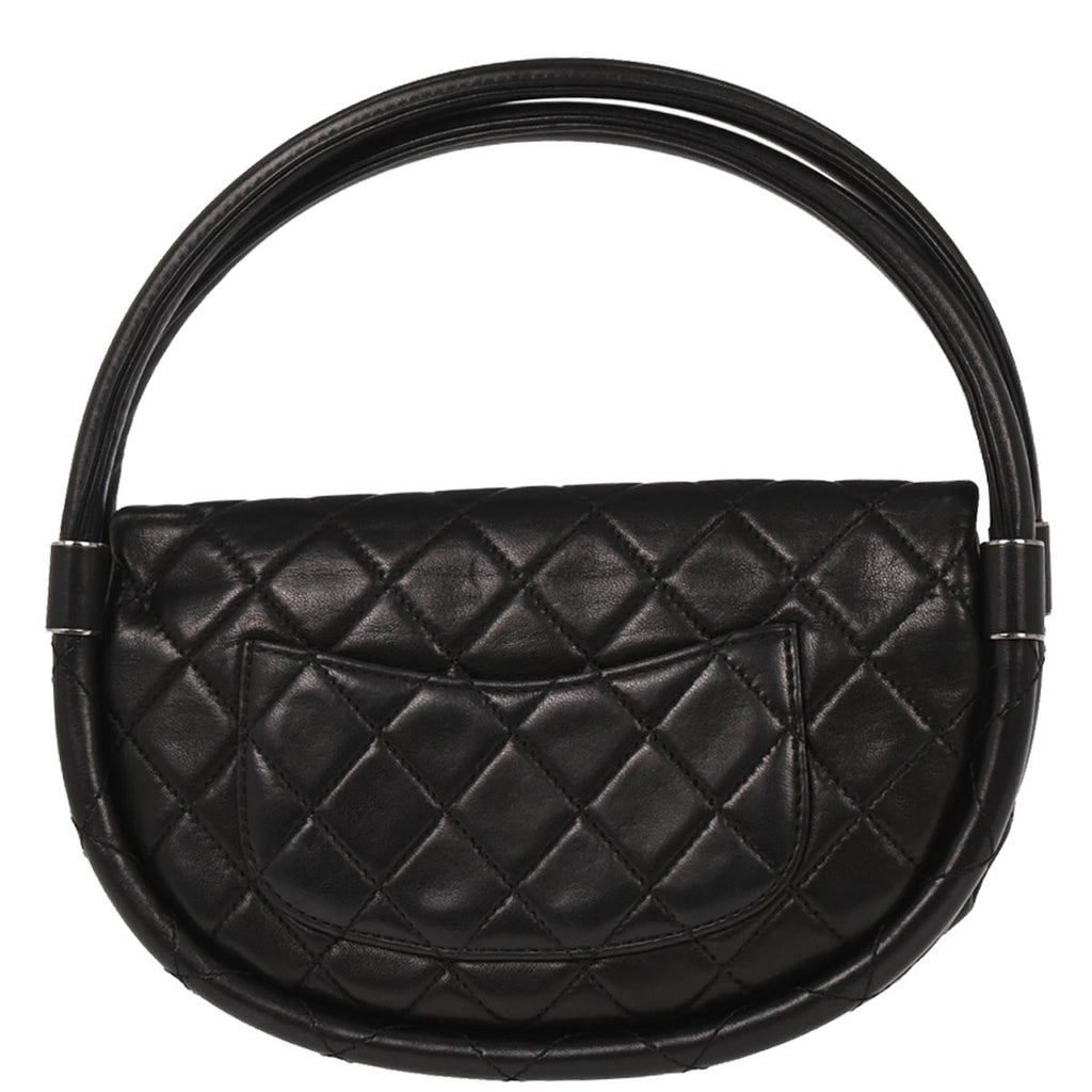 Chanel 2013-2014 Black Lambskin Hula Hoop Small Handbag