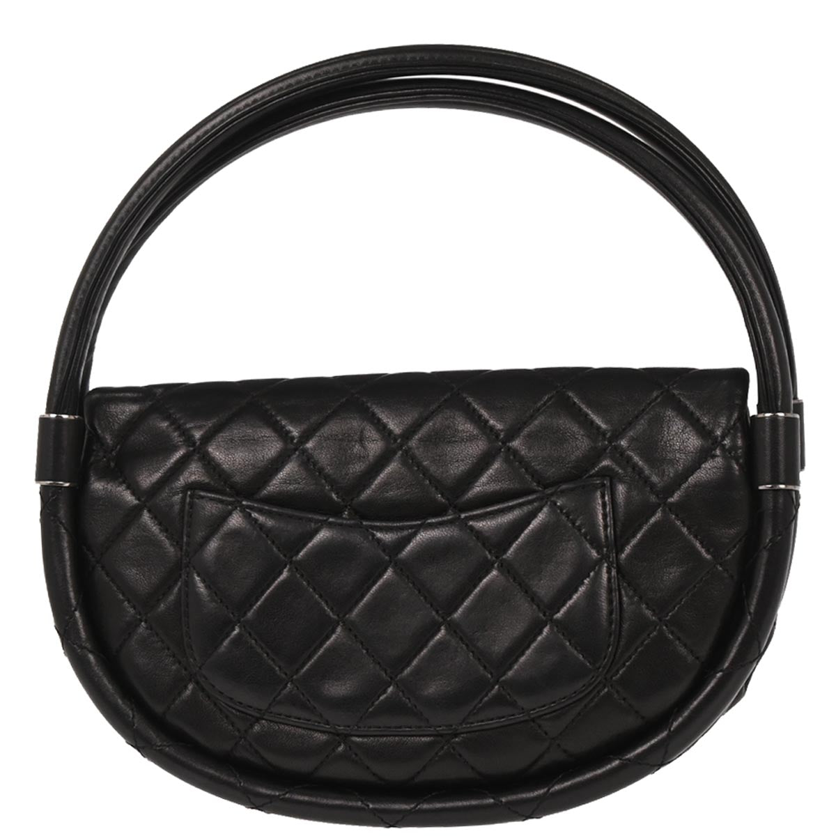 Chanel 2013-2014 Black Lambskin Hula Hoop Small Handbag