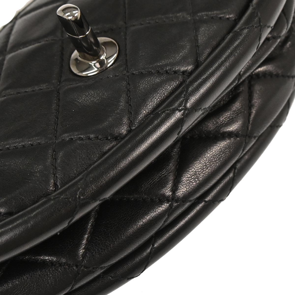 Chanel 2013-2014 Black Lambskin Hula Hoop Small Handbag