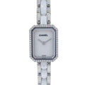 Chanel Premiere H2132 Quartz Watch Ceramic SS Diamond