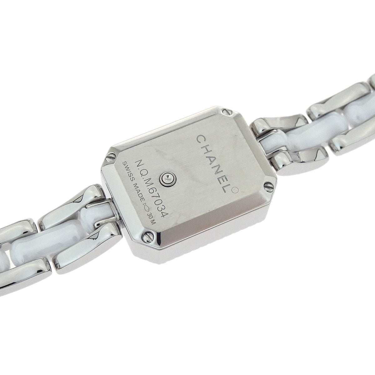 Chanel Premiere H2132 Quartz Watch Ceramic SS Diamond
