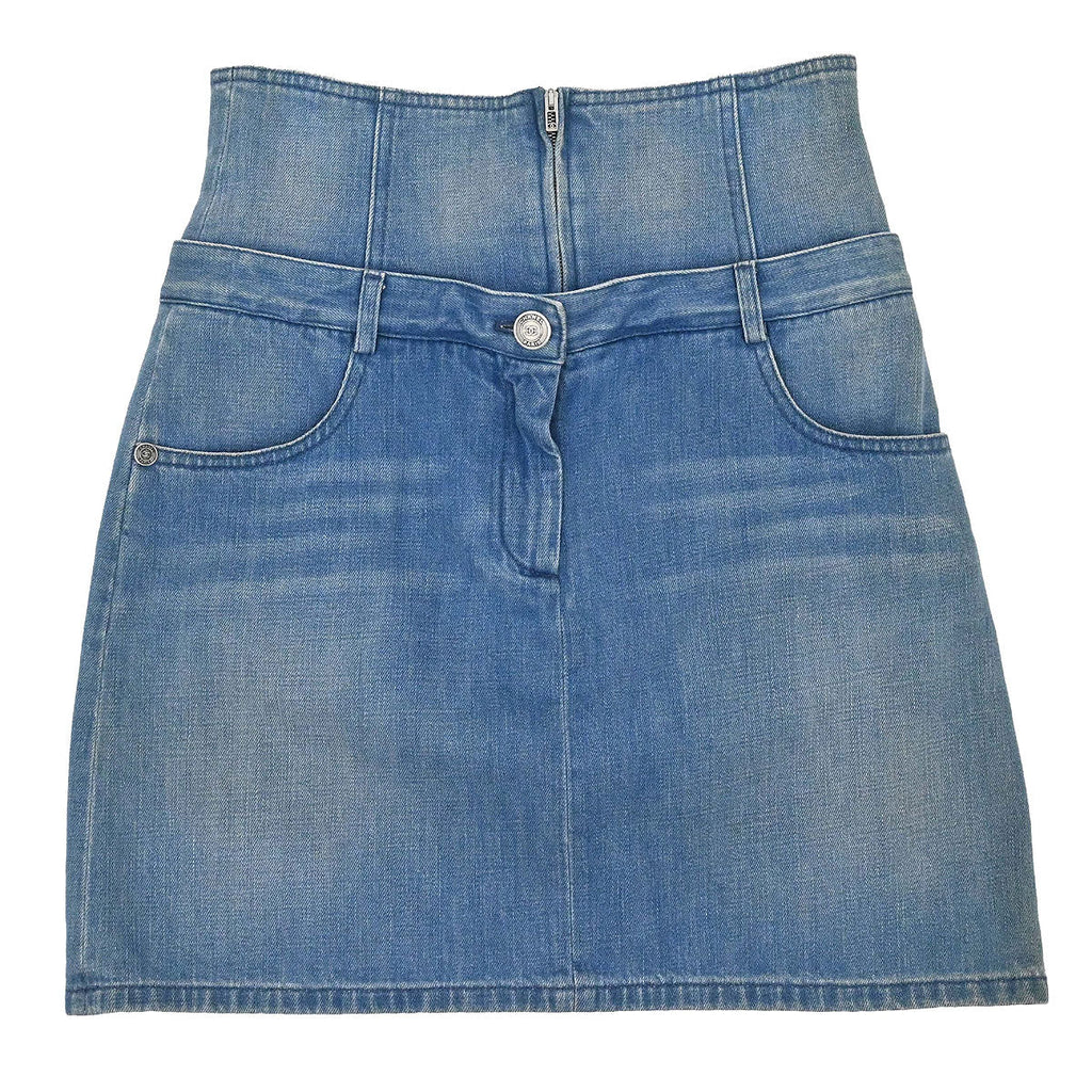 Chanel 2016 Denim Skirt Blue #36