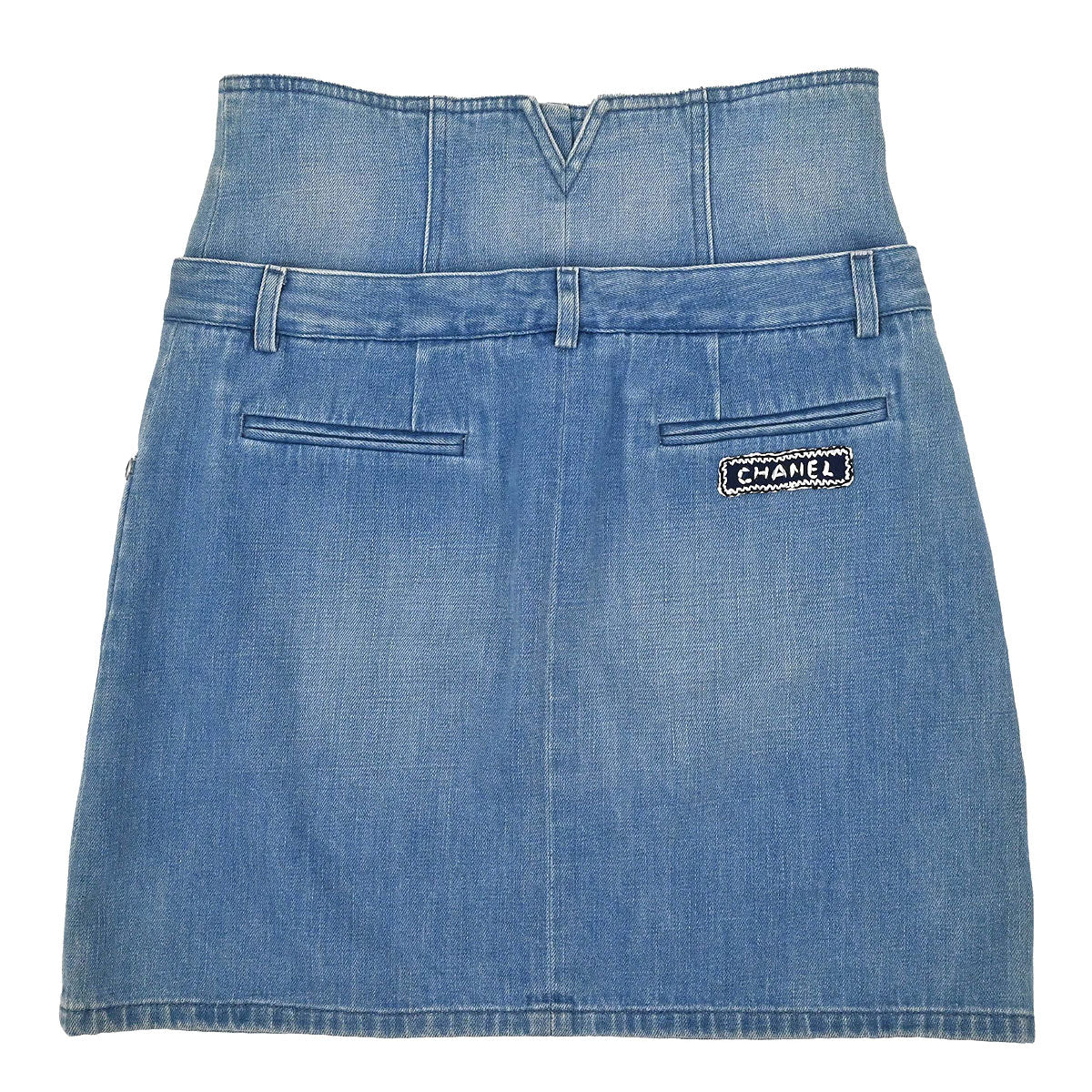 Chanel 2016 Denim Skirt Blue #36