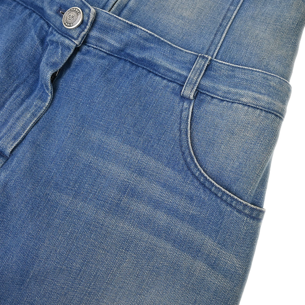 Chanel 2016 Denim Skirt Blue #36