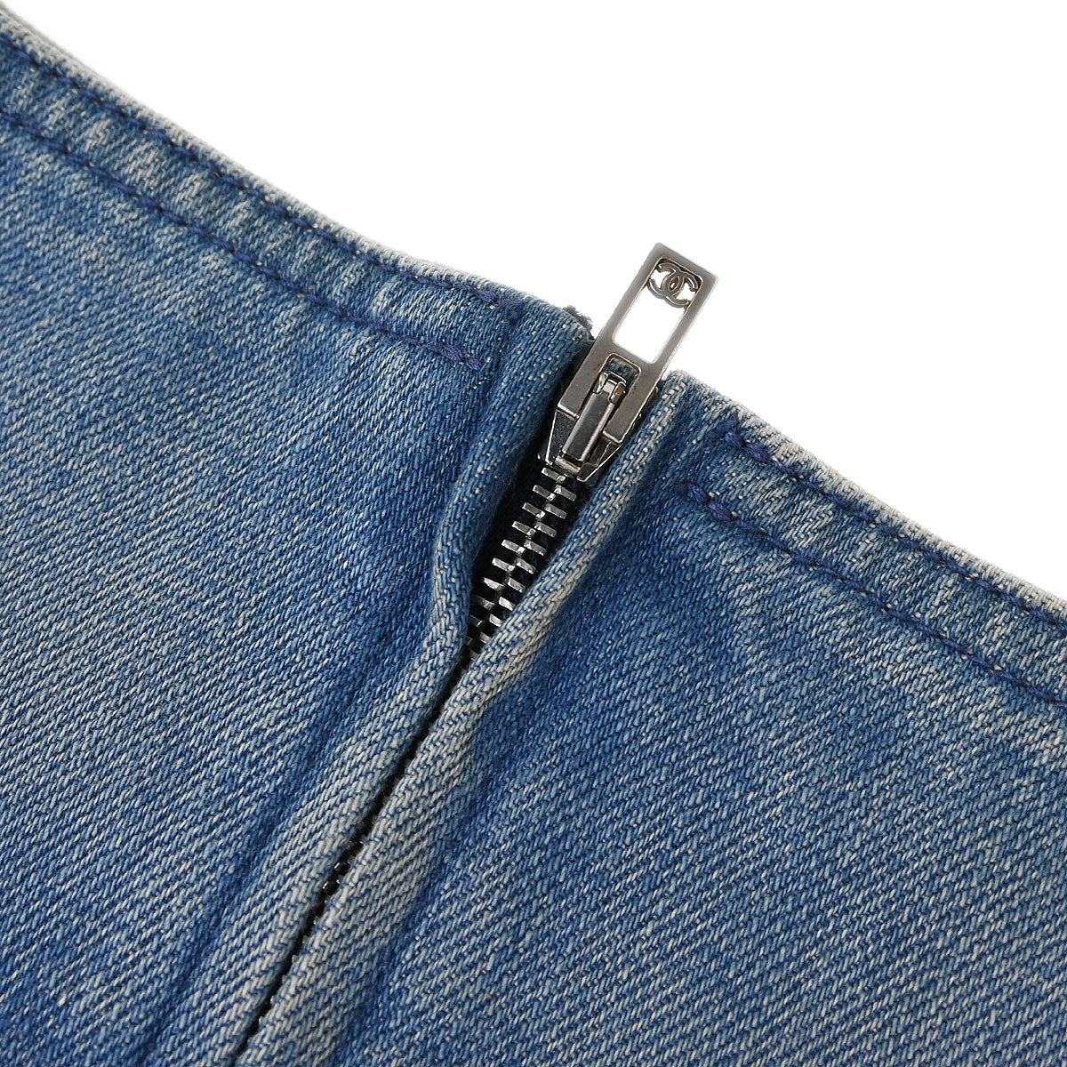 Chanel 2016 Denim Skirt Blue #36