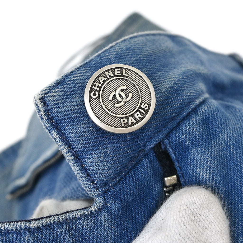 Chanel 2016 Denim Skirt Blue #36