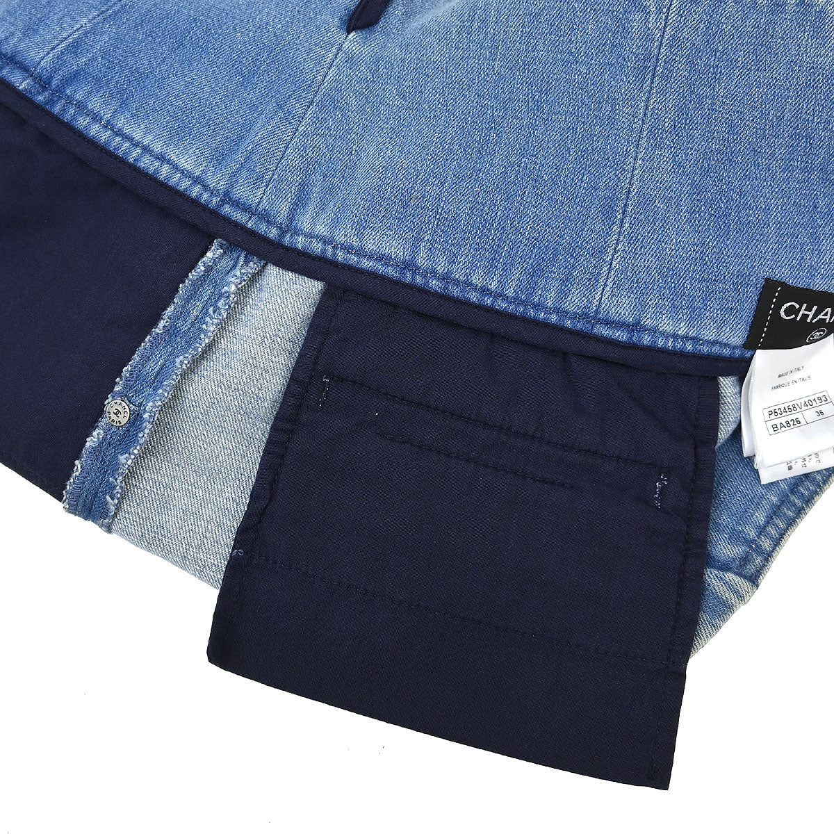 Chanel 2016 Denim Skirt Blue #36