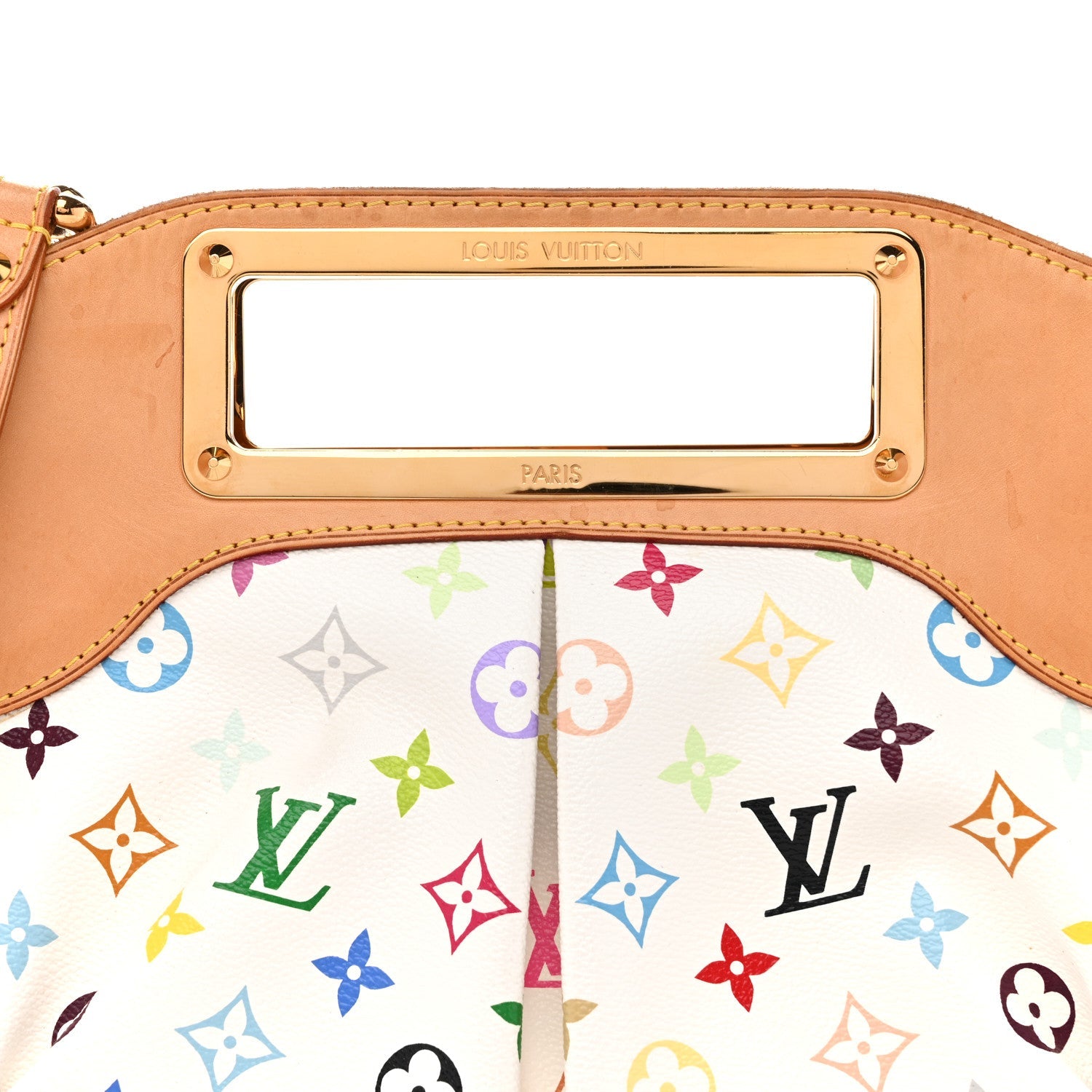 Louis Vuitton Monogram Multicolor Judy MM White